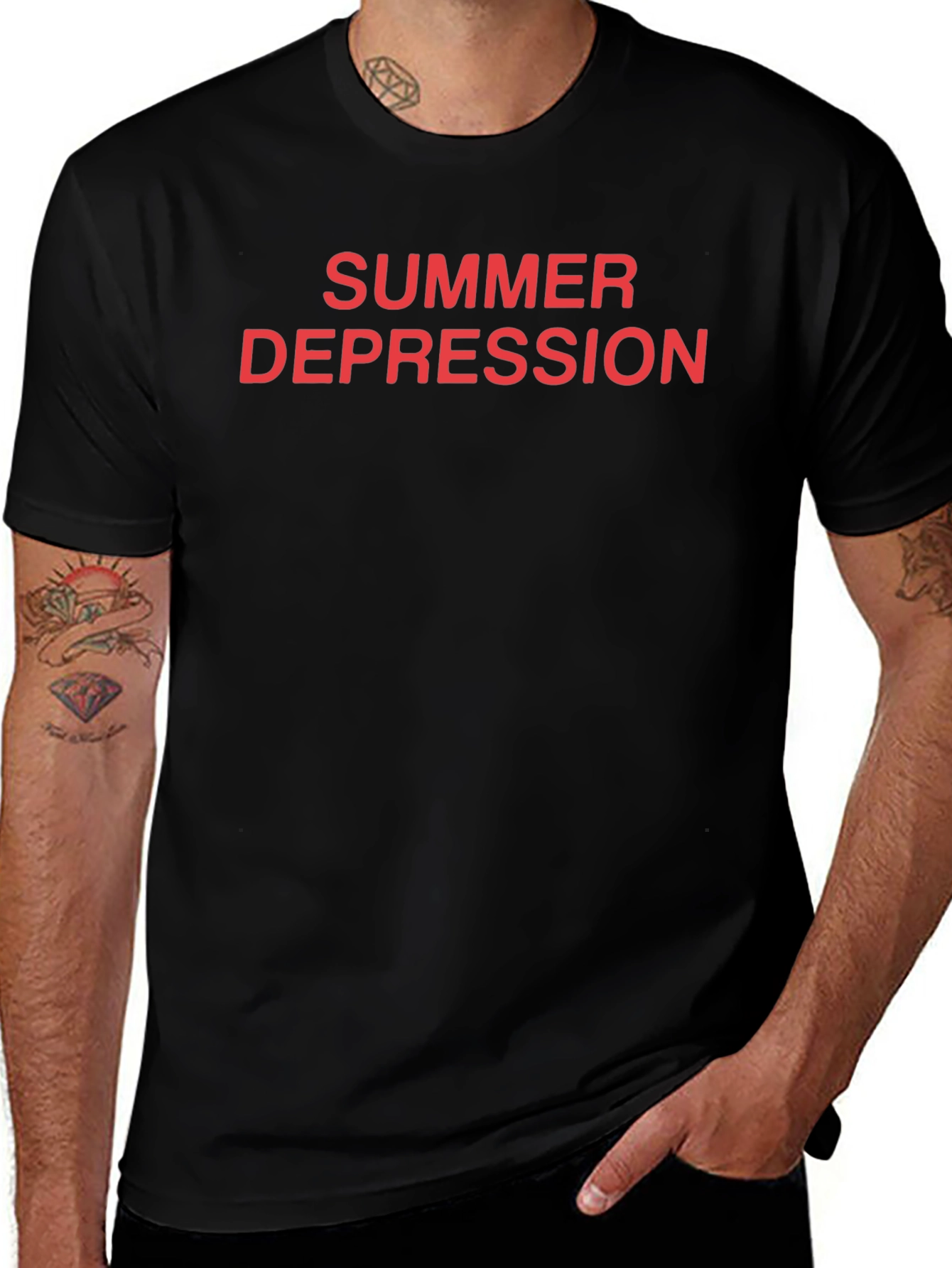 Summer Depression Graphic Tee - Bold Statement Shirt
