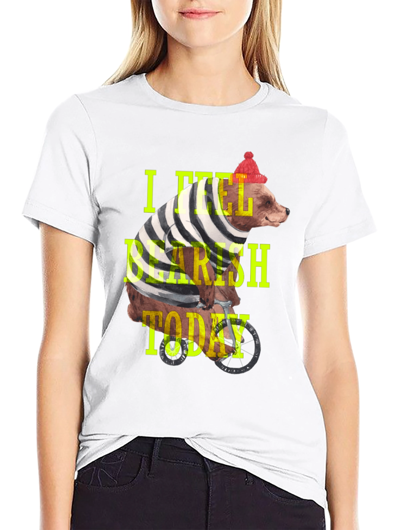 Bearish Today Graphic Tee - Black Cotton T-Shirt