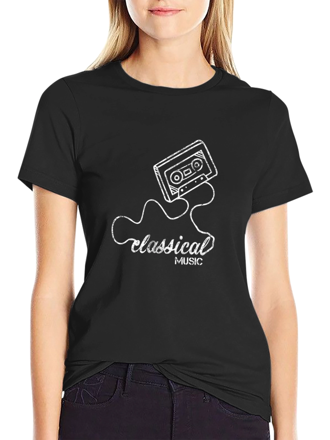 Classical Music Cassette Tape Graphic T-Shirt