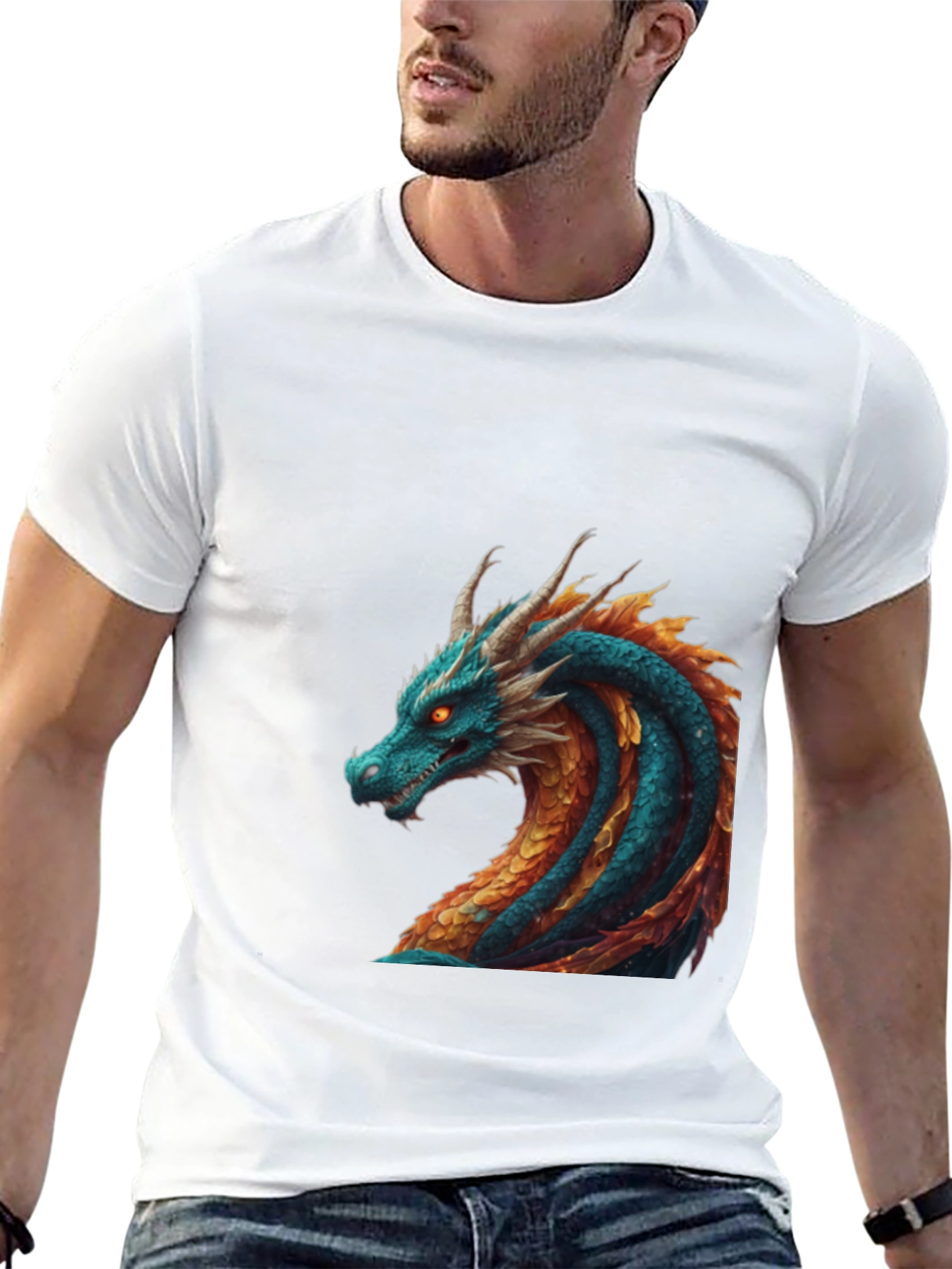 Dragon Graphic Tee - Stylish Creature Design