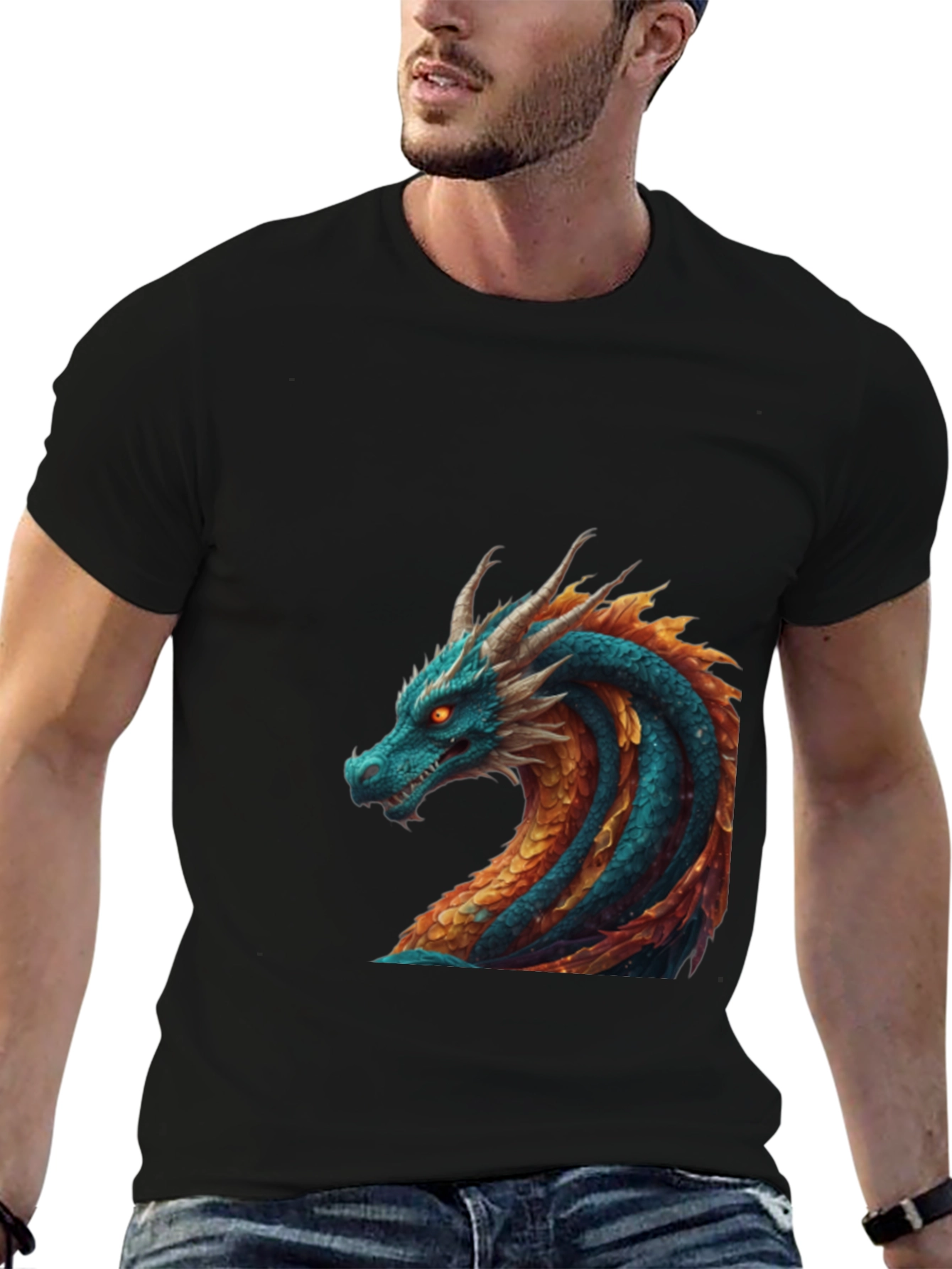 Dragon Graphic Tee - Stylish Creature Design