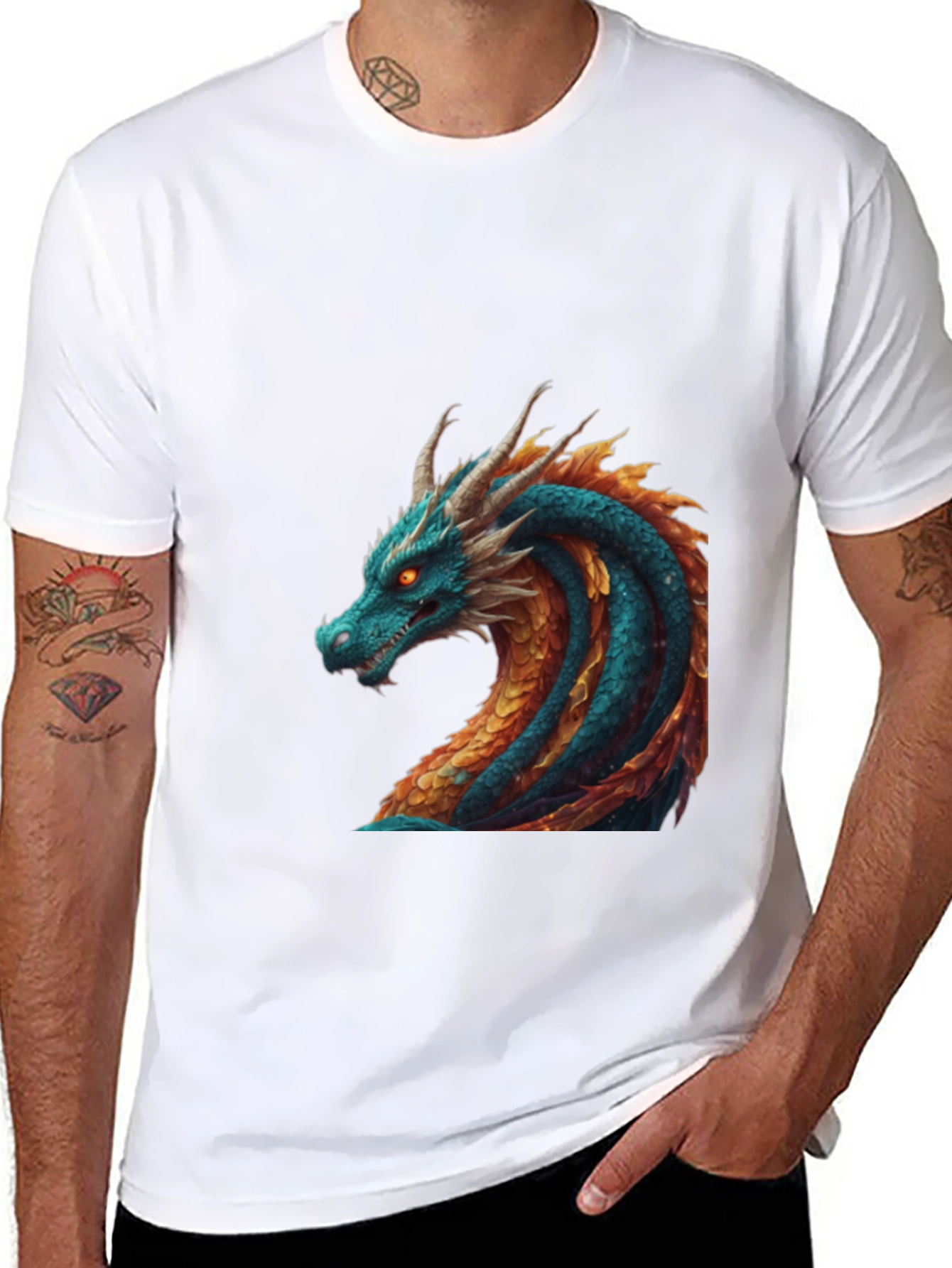Dragon Graphic Tee - Stylish Creature Design