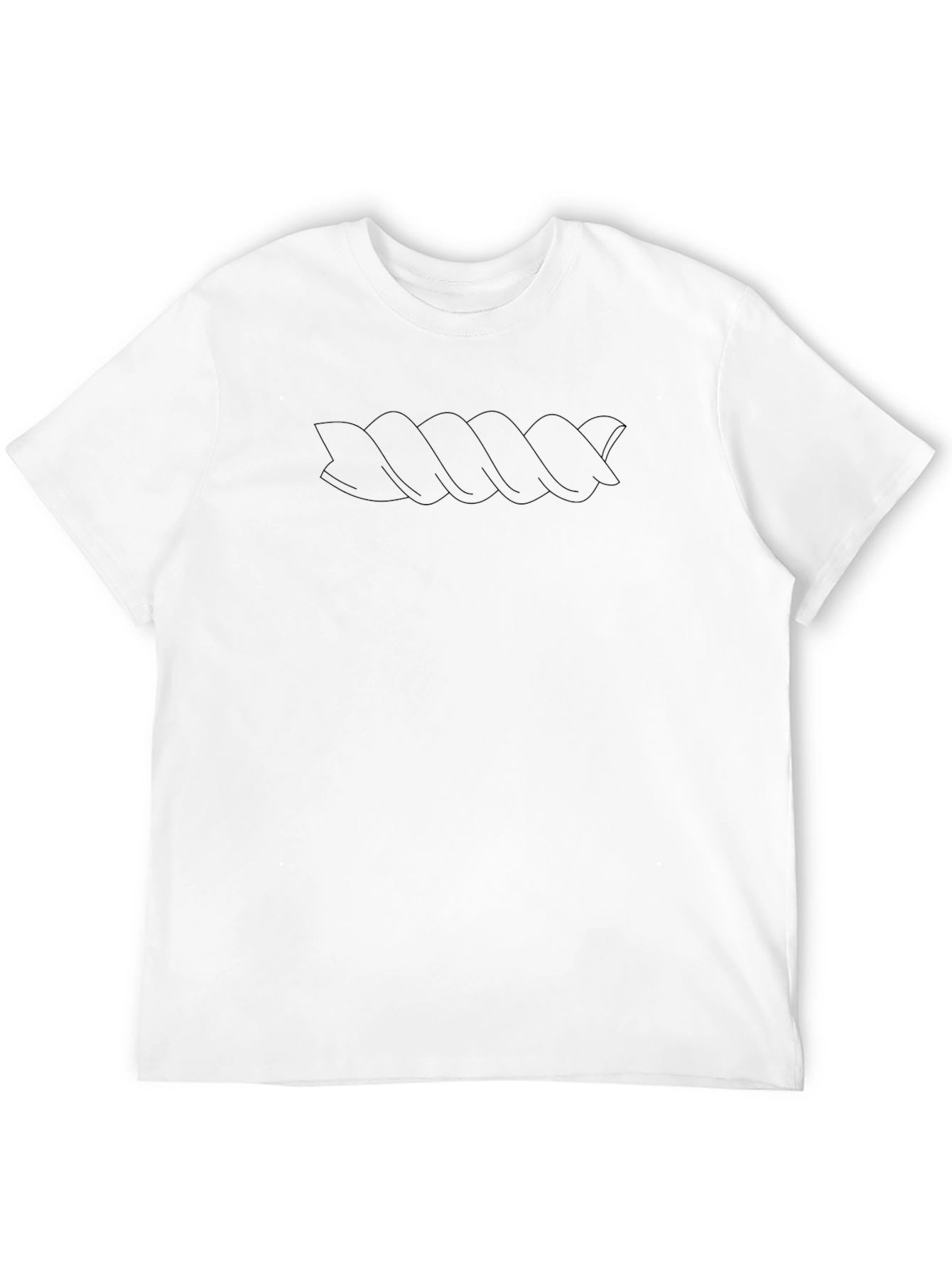 Mens Black T-Shirt with Abstract Design