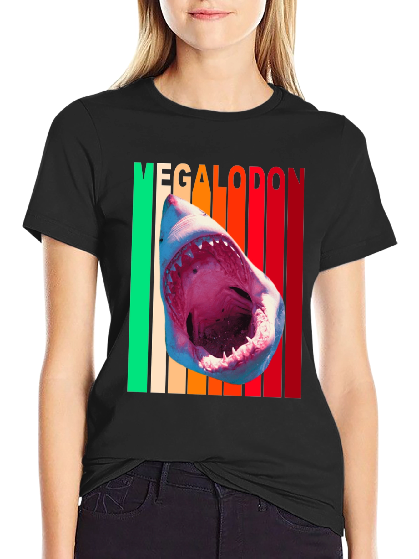 Megalodon Shark Graphic Tee