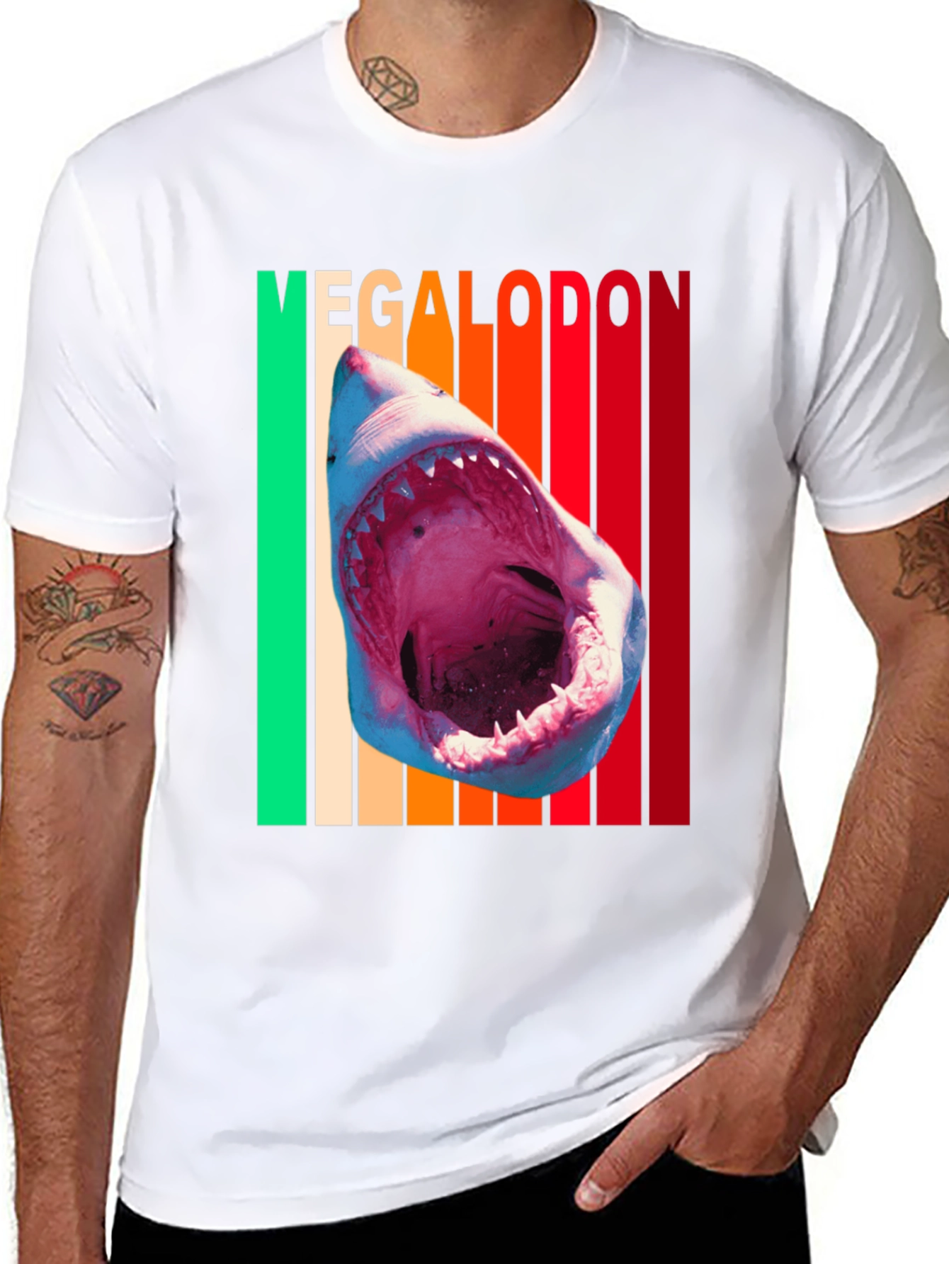 Megalodon Shark Graphic Tee