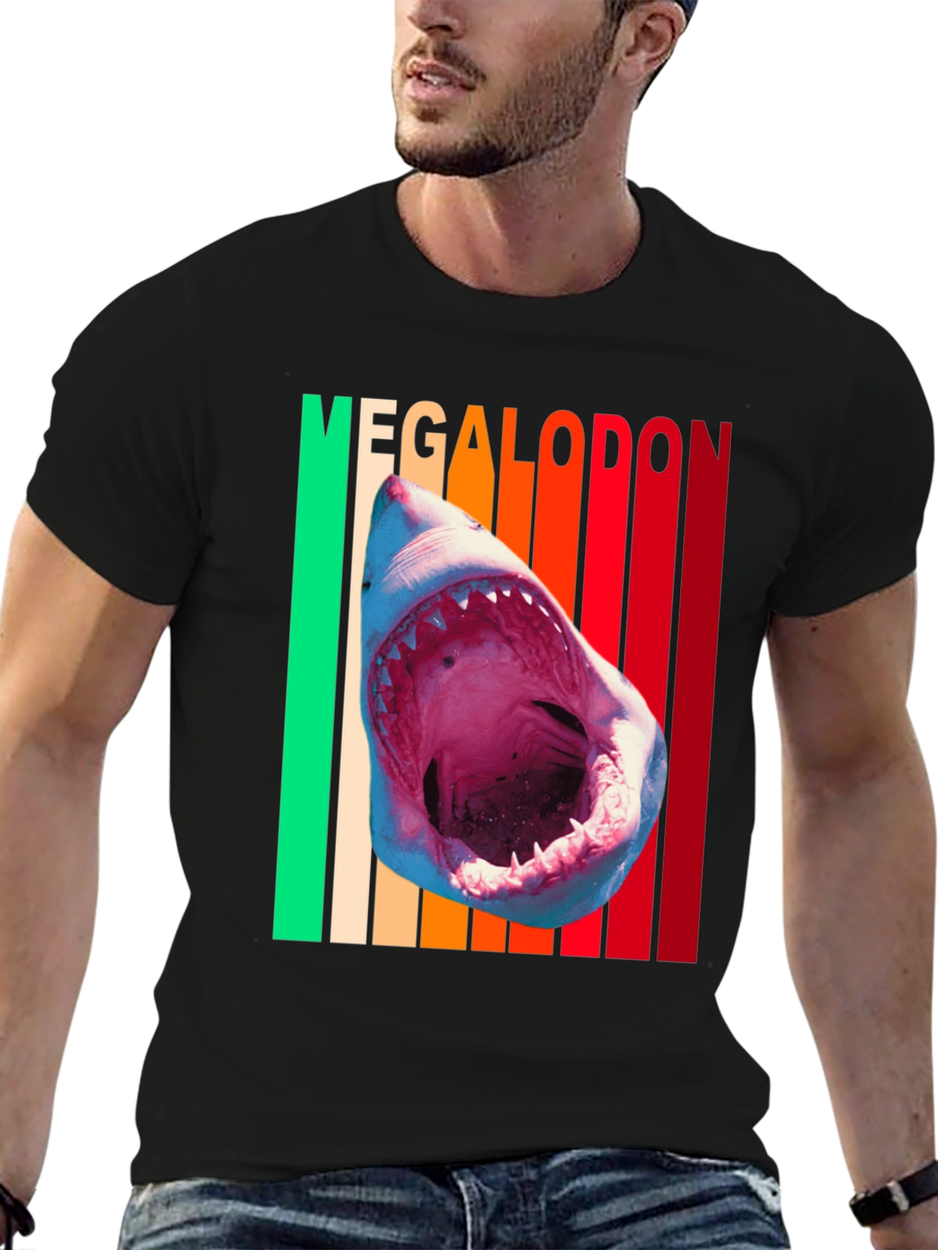 Megalodon Shark Graphic Tee