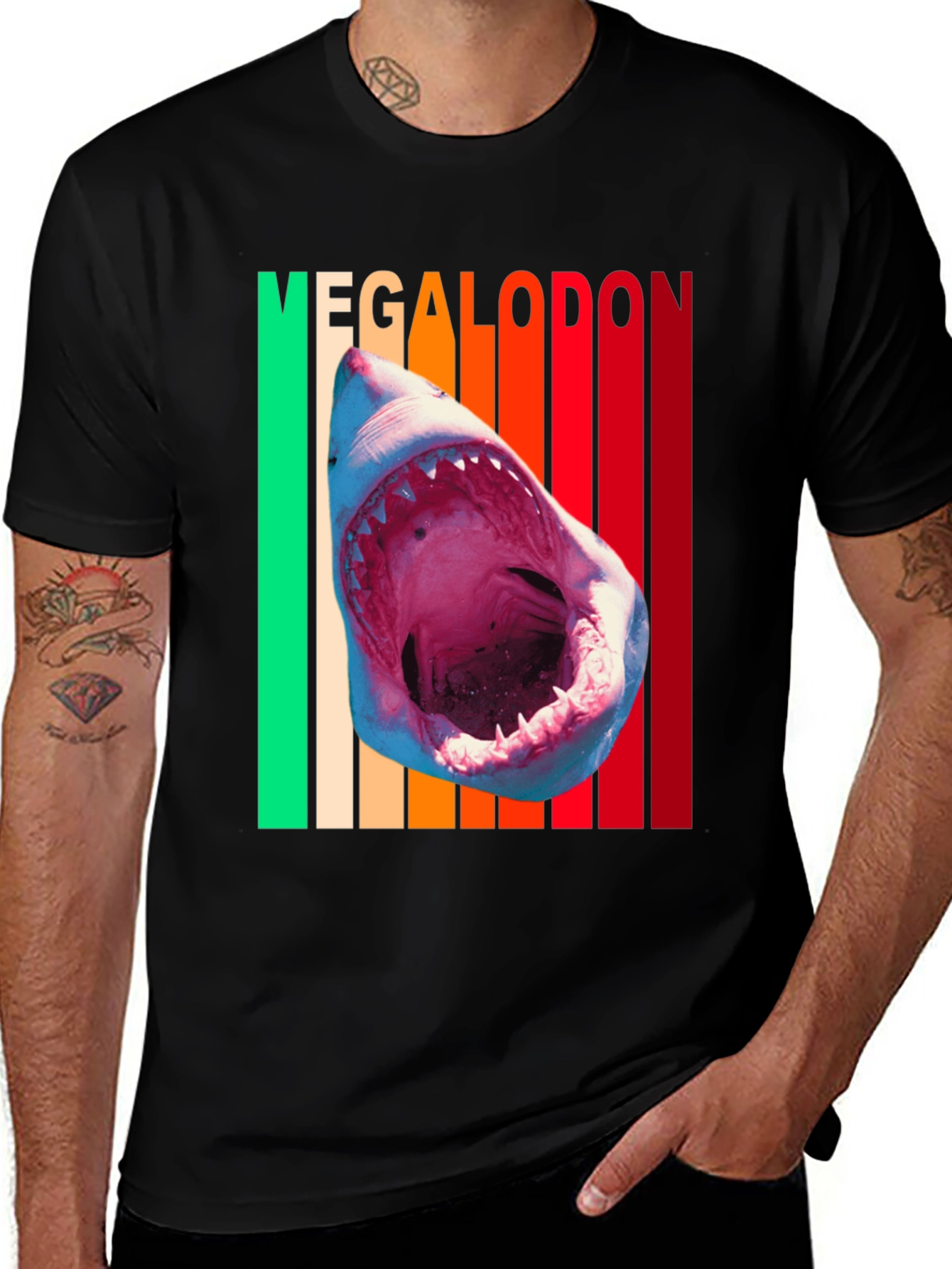 Megalodon Shark Graphic Tee