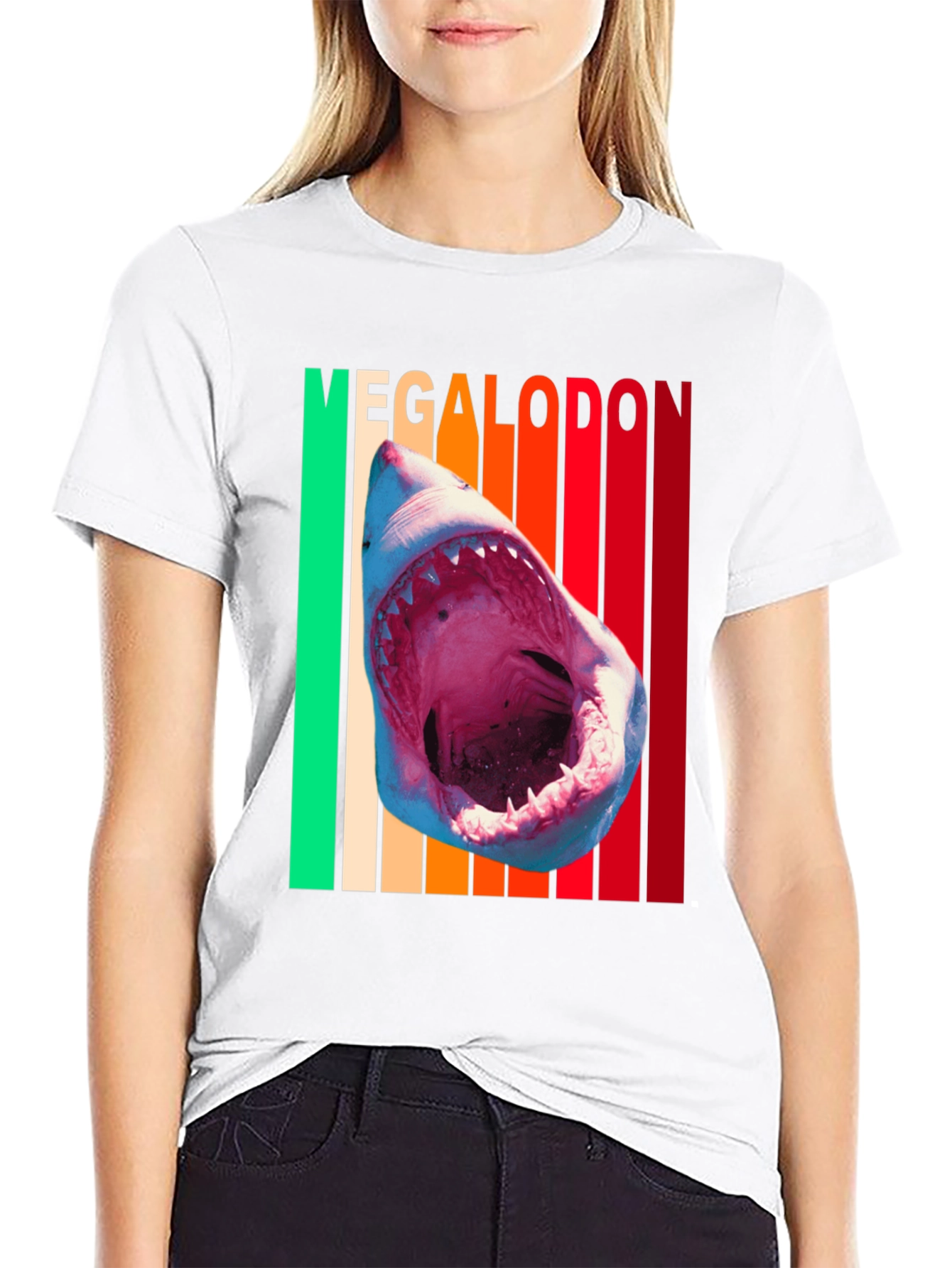Megalodon Shark Graphic Tee