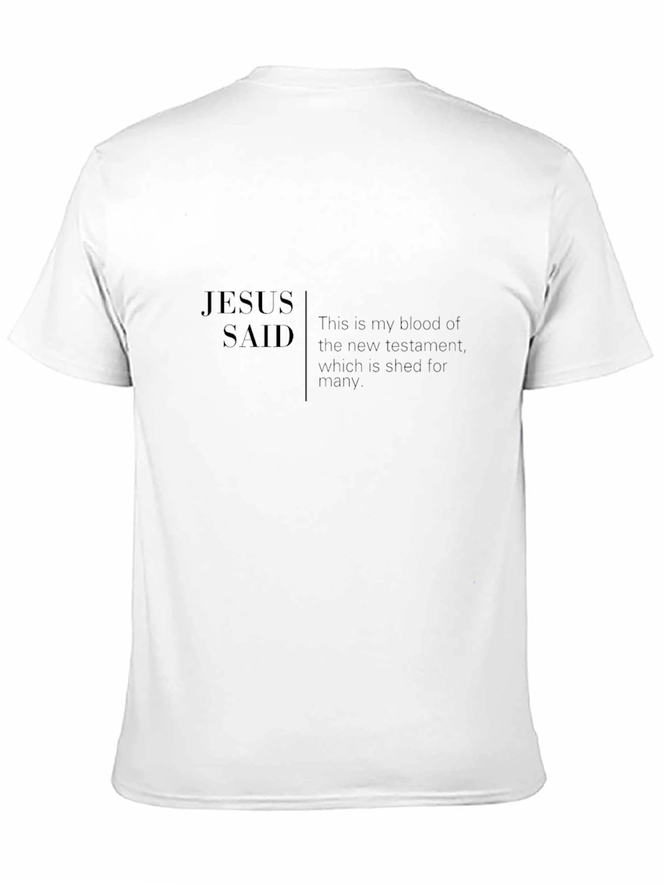 Jesus Said Graphic T-Shirt - Black