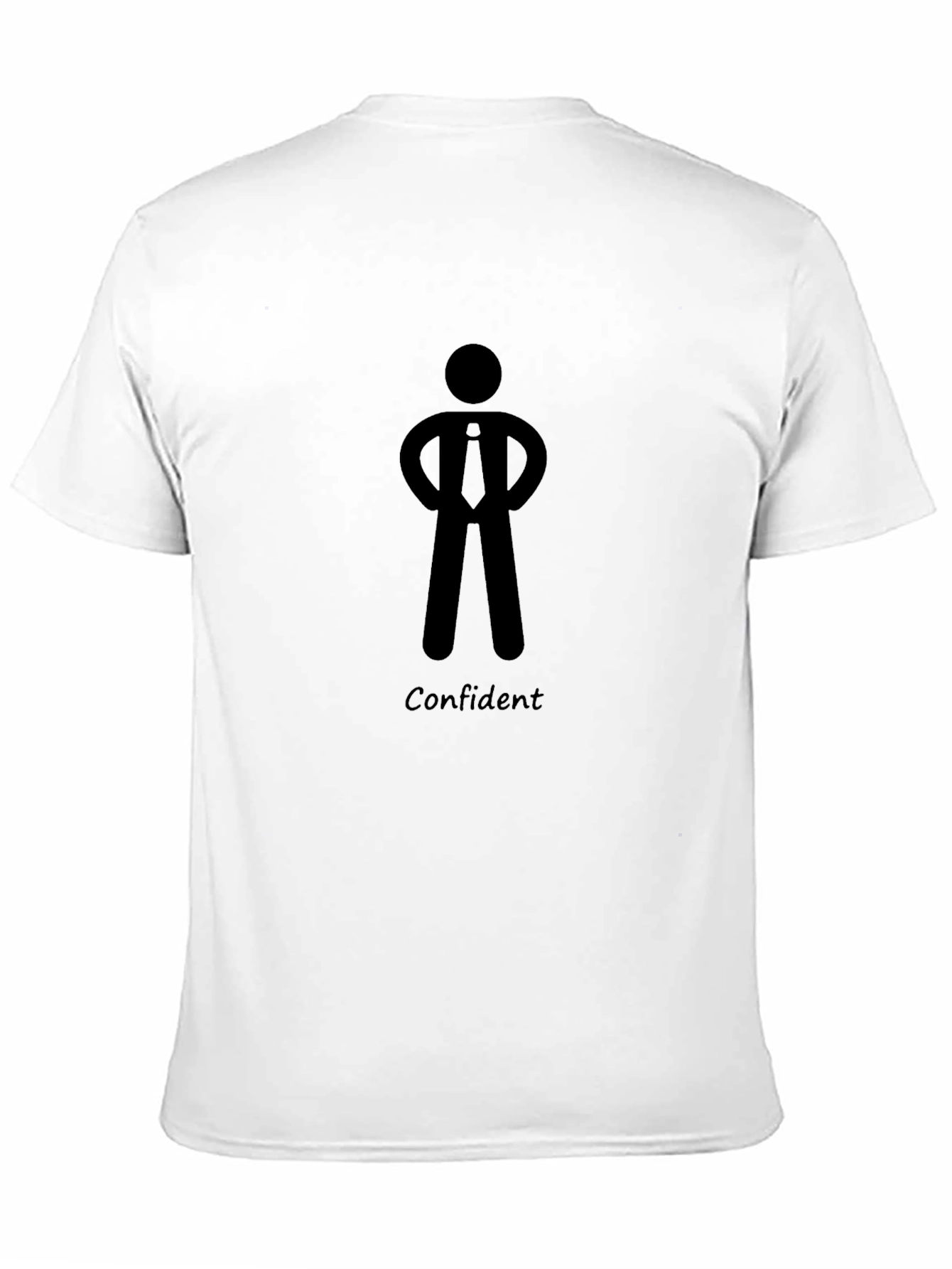 Confident Man Graphic Tee - Black