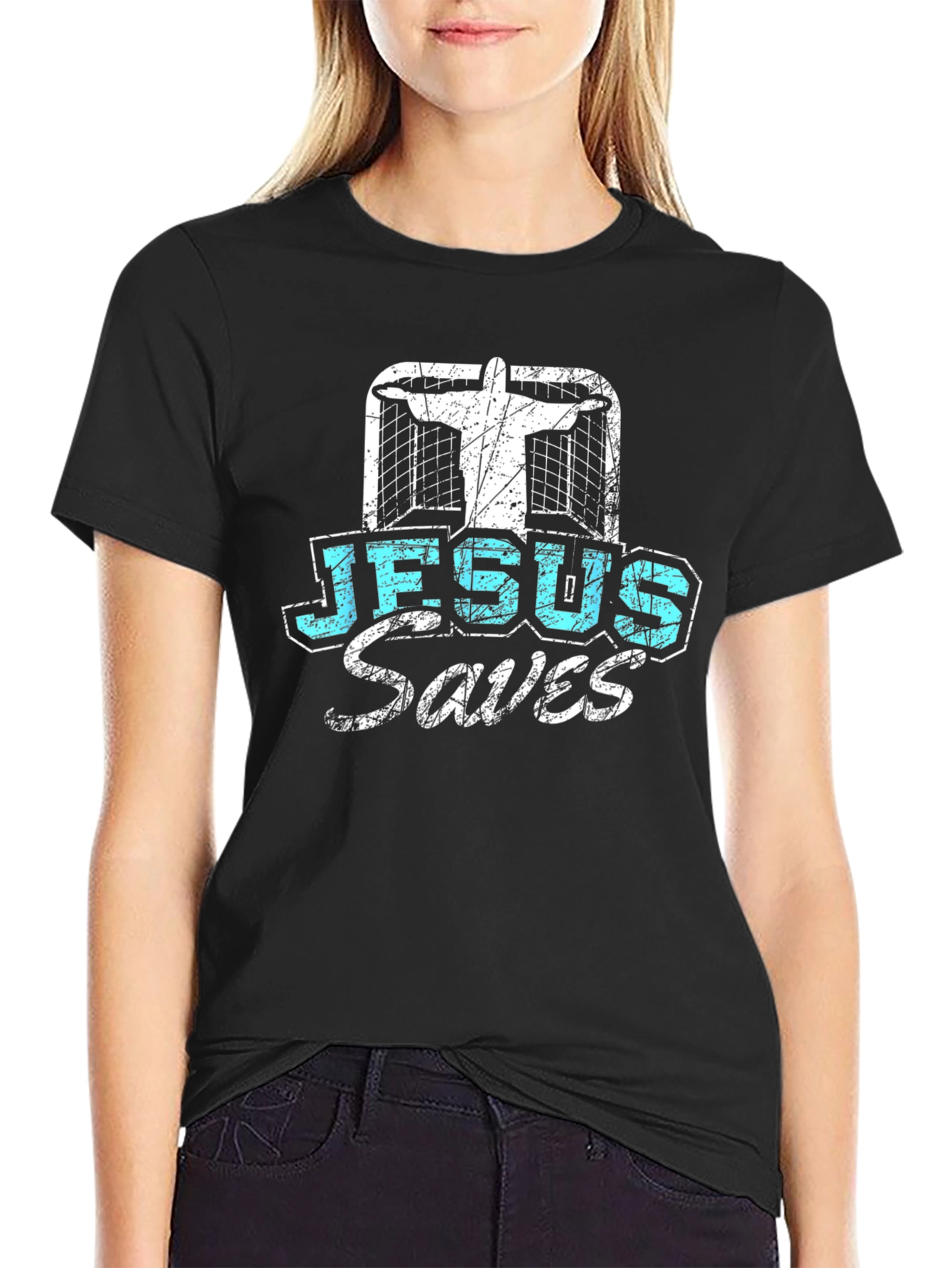 Jesus Saves Mens Graphic T-Shirt