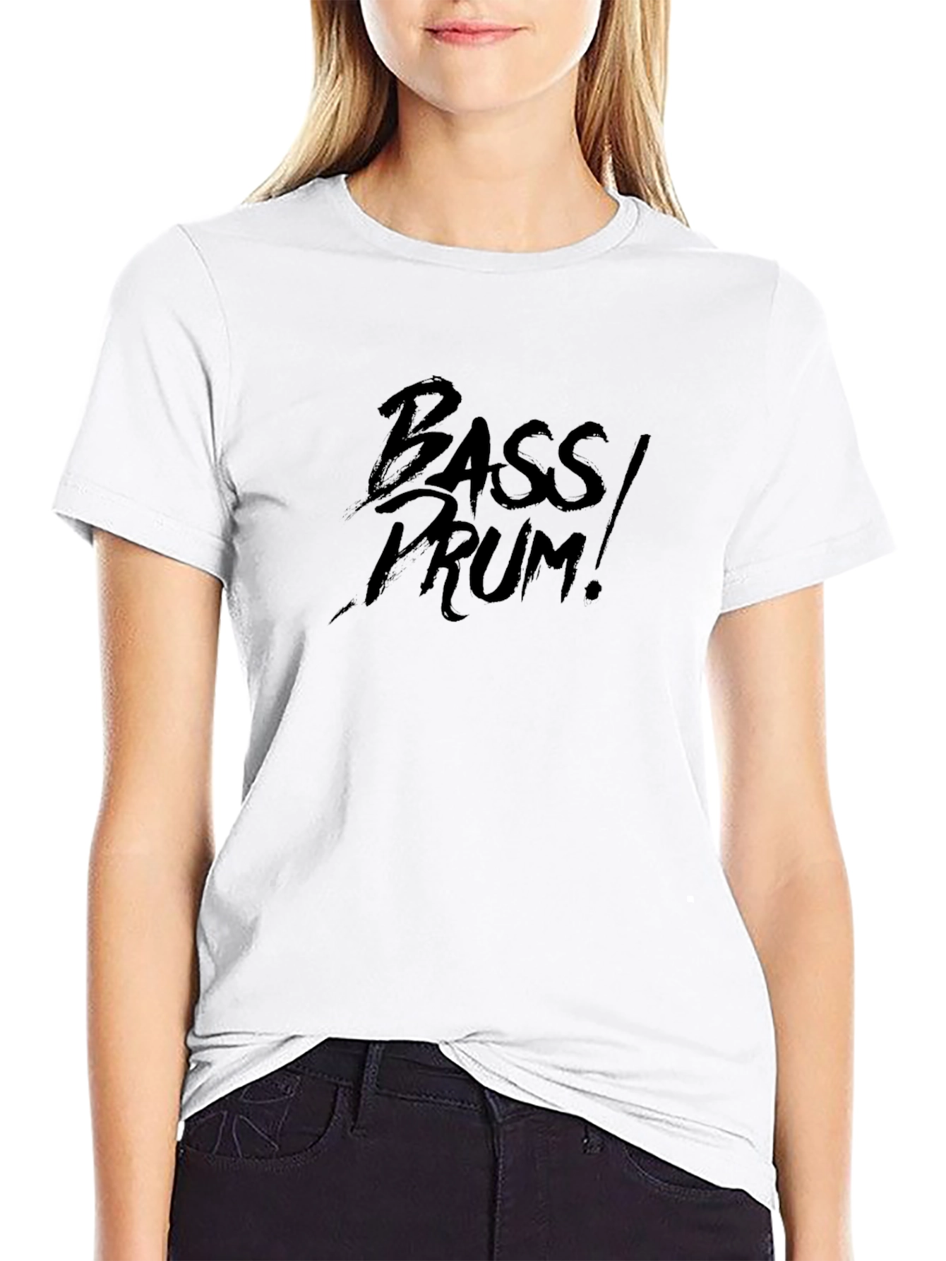 Bass Drum Black Graphic Tee
