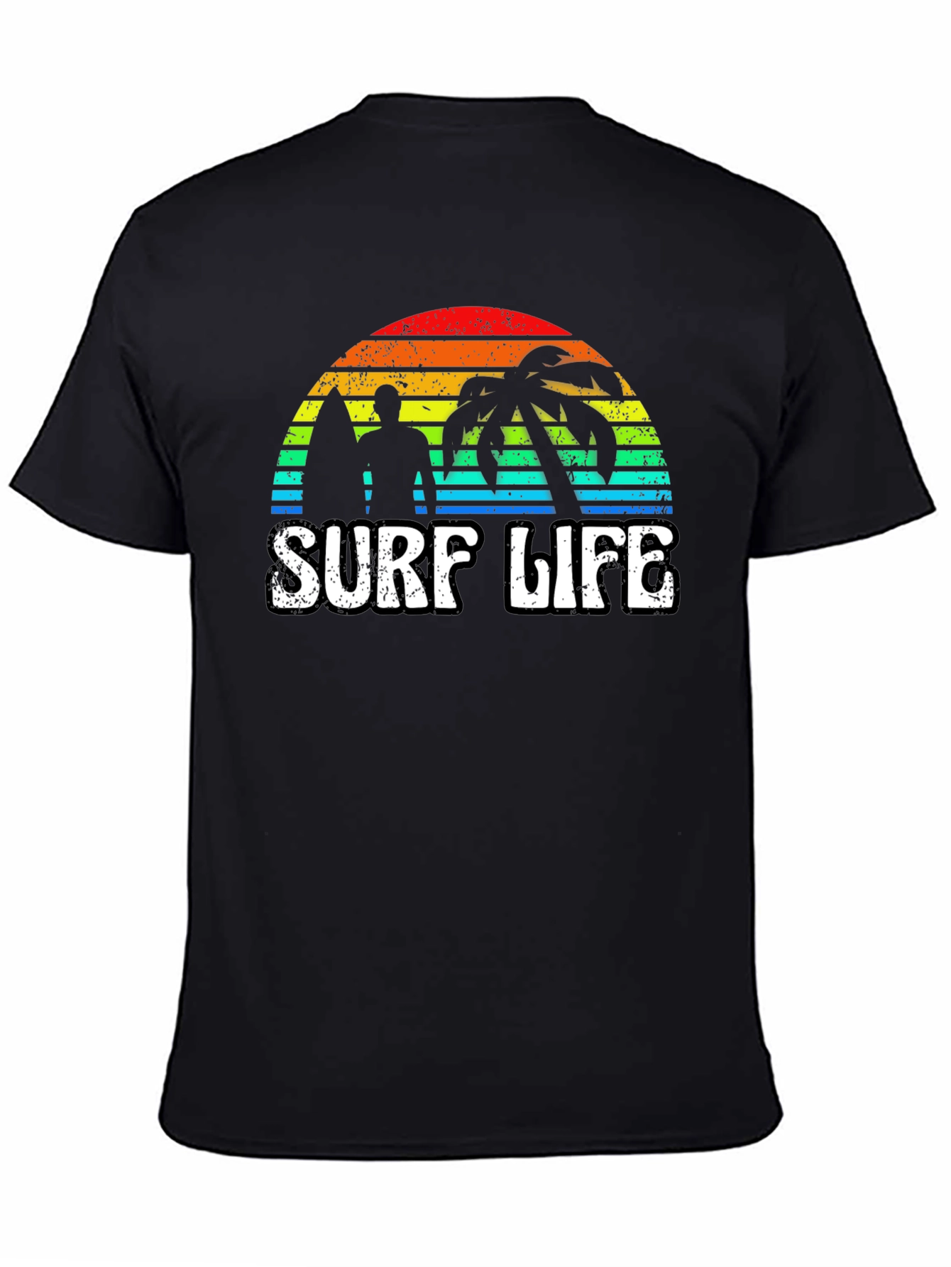 Surf Life Graphic Tee - Retro Sunset