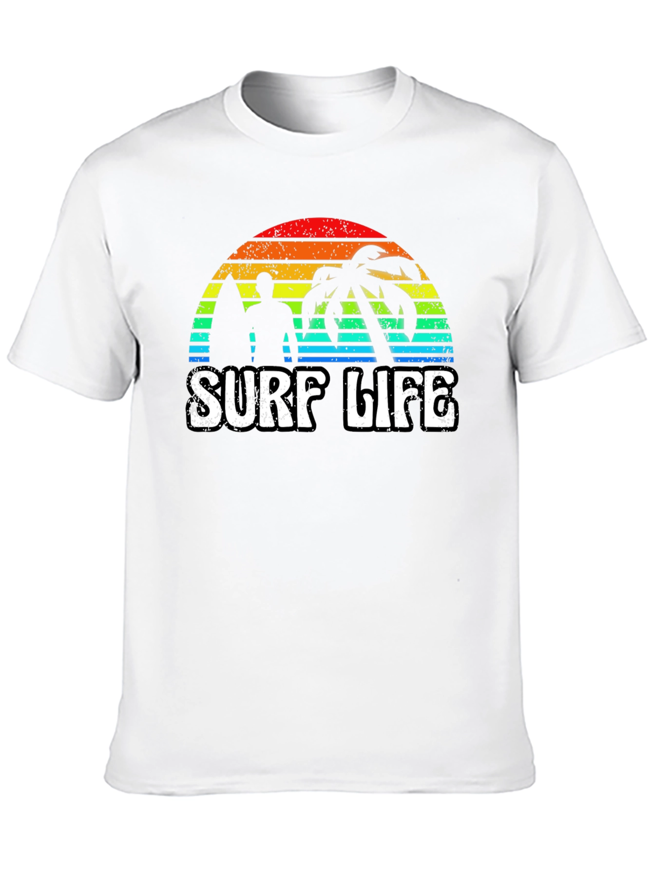 Surf Life Graphic Tee - Retro Sunset