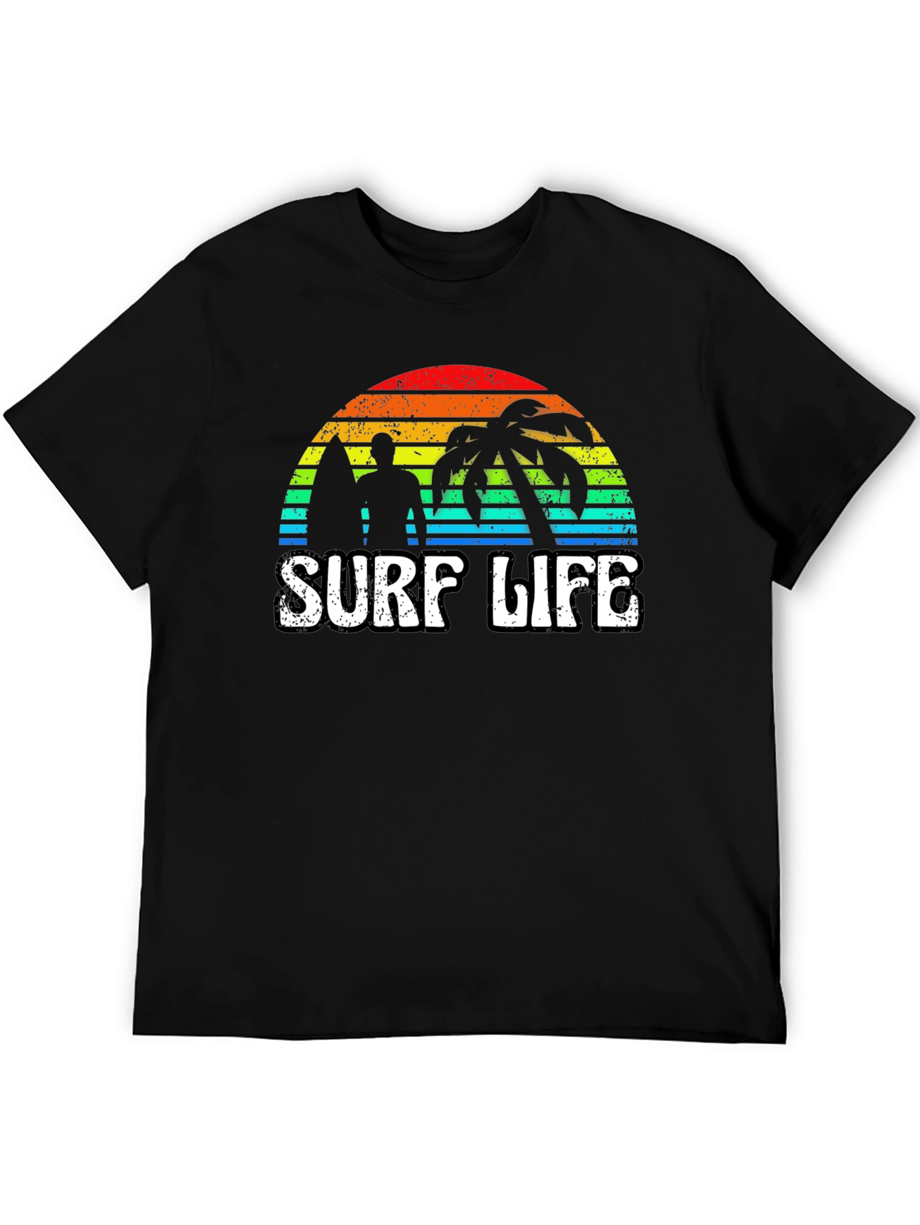 Surf Life Graphic Tee - Retro Sunset