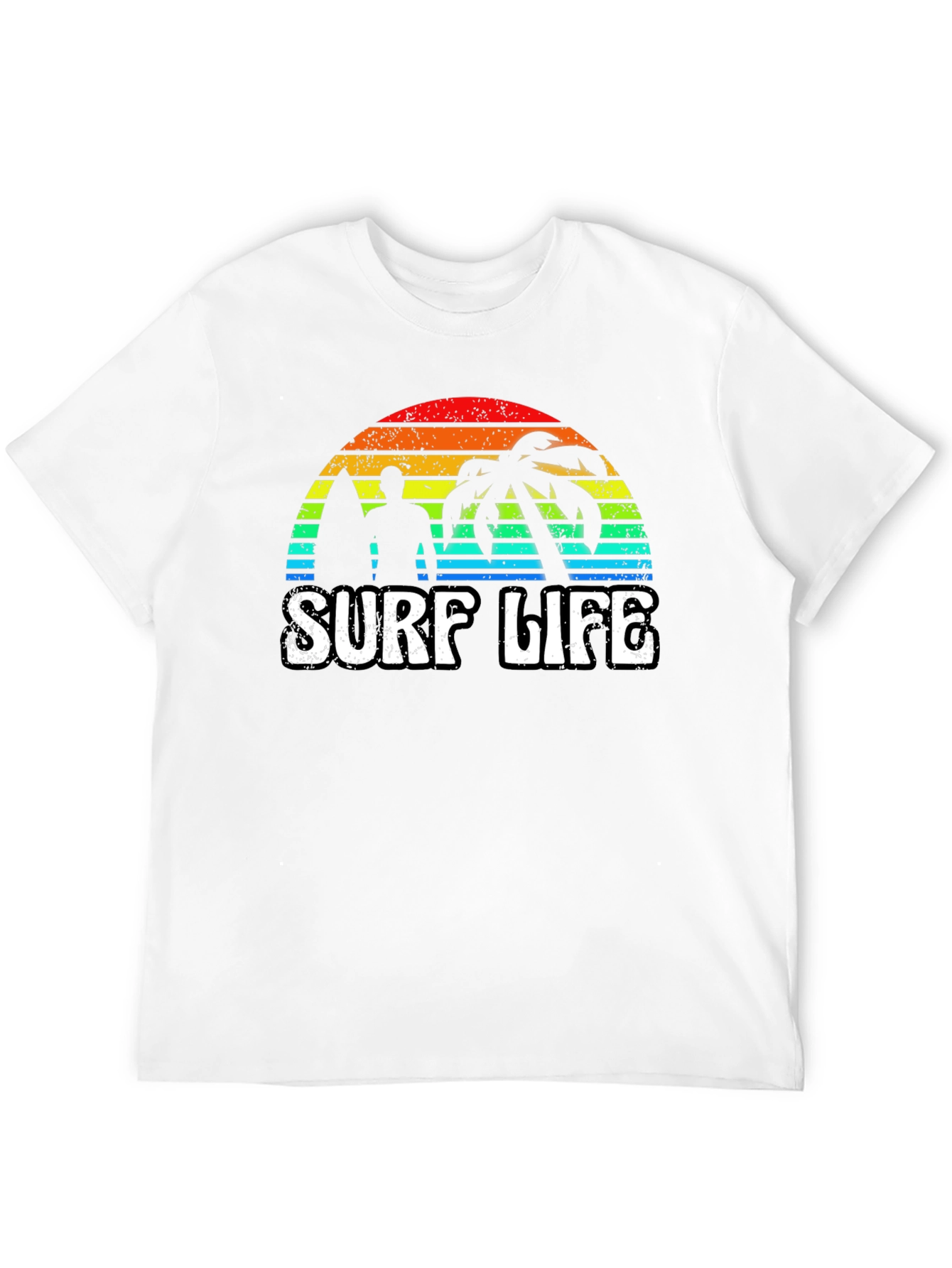 Surf Life Graphic Tee - Retro Sunset
