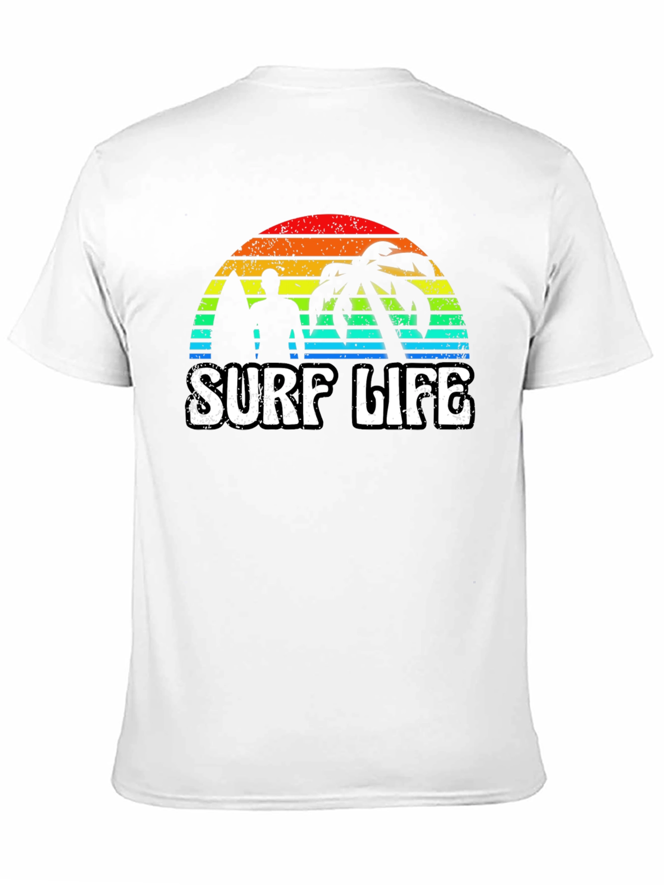 Surf Life Graphic Tee - Retro Sunset