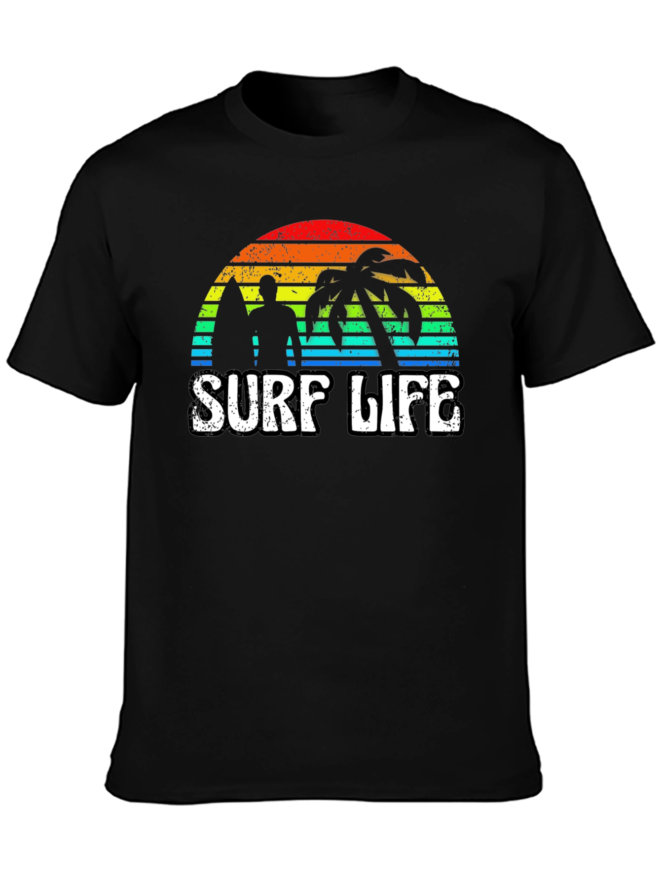 Surf Life Graphic Tee - Retro Sunset