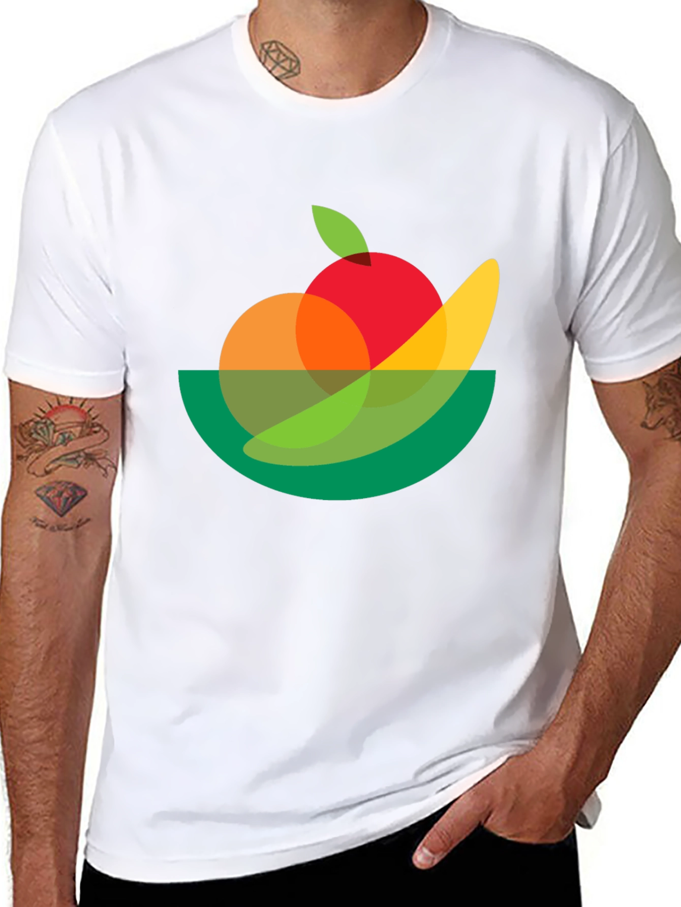 Abstract Fruit Bowl Graphic Tee