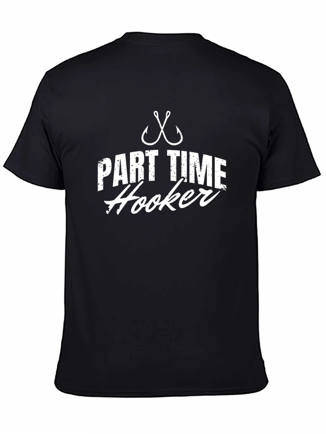 Part Time Hooker Fishing T-Shirt - Black
