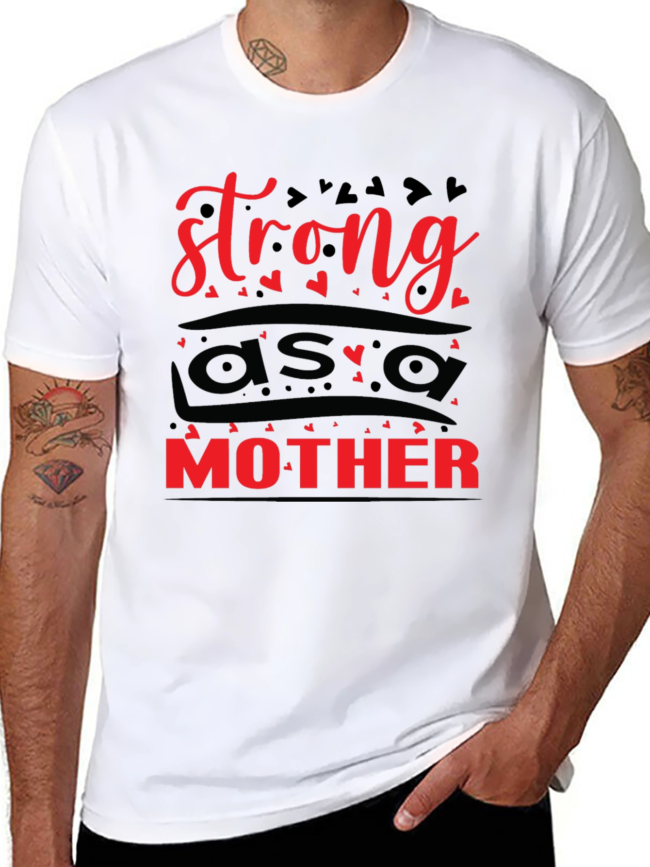 Strong as a Mother Graphic Tee - Black Unisex