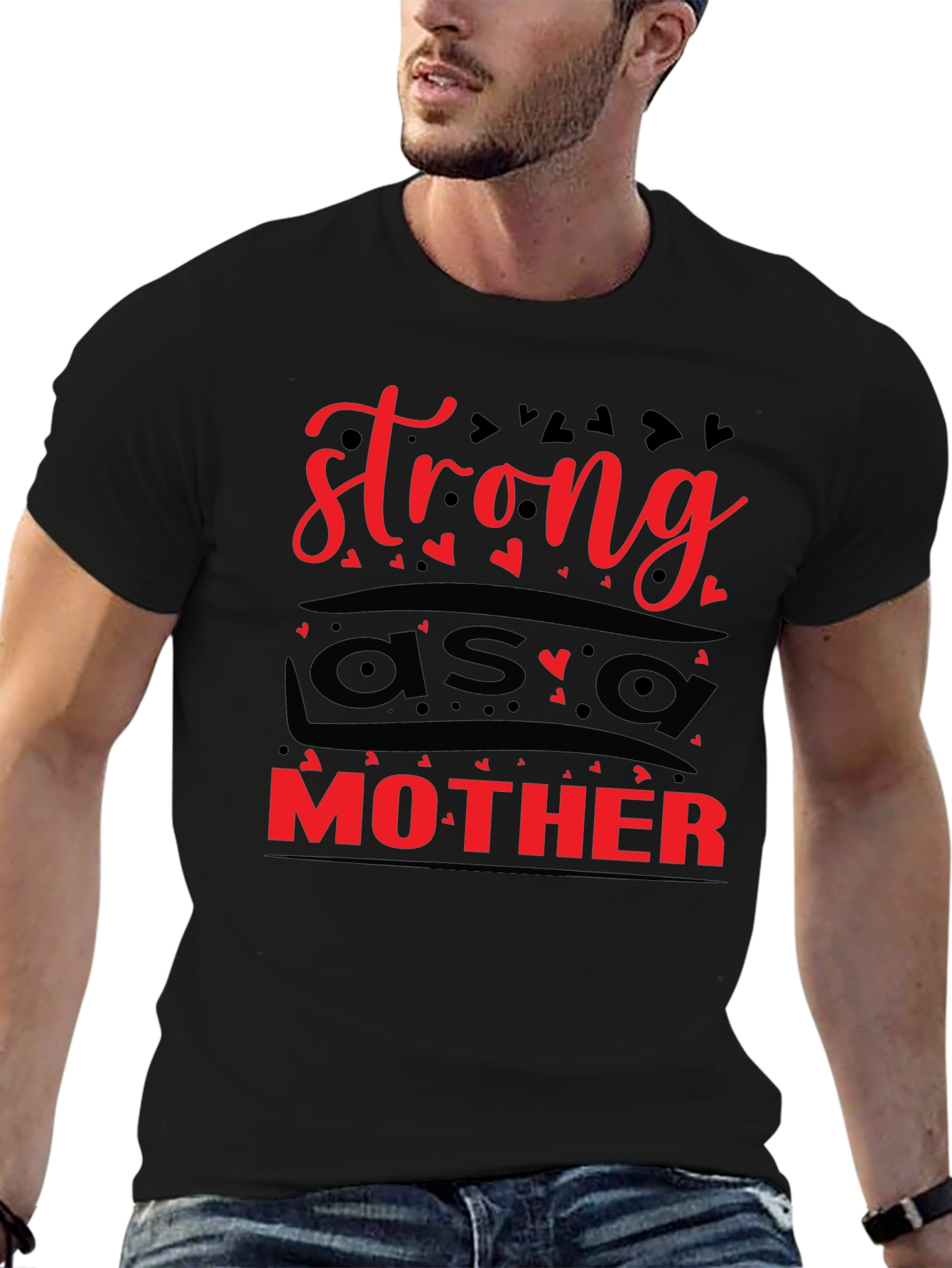 Strong as a Mother Graphic Tee - Black Unisex