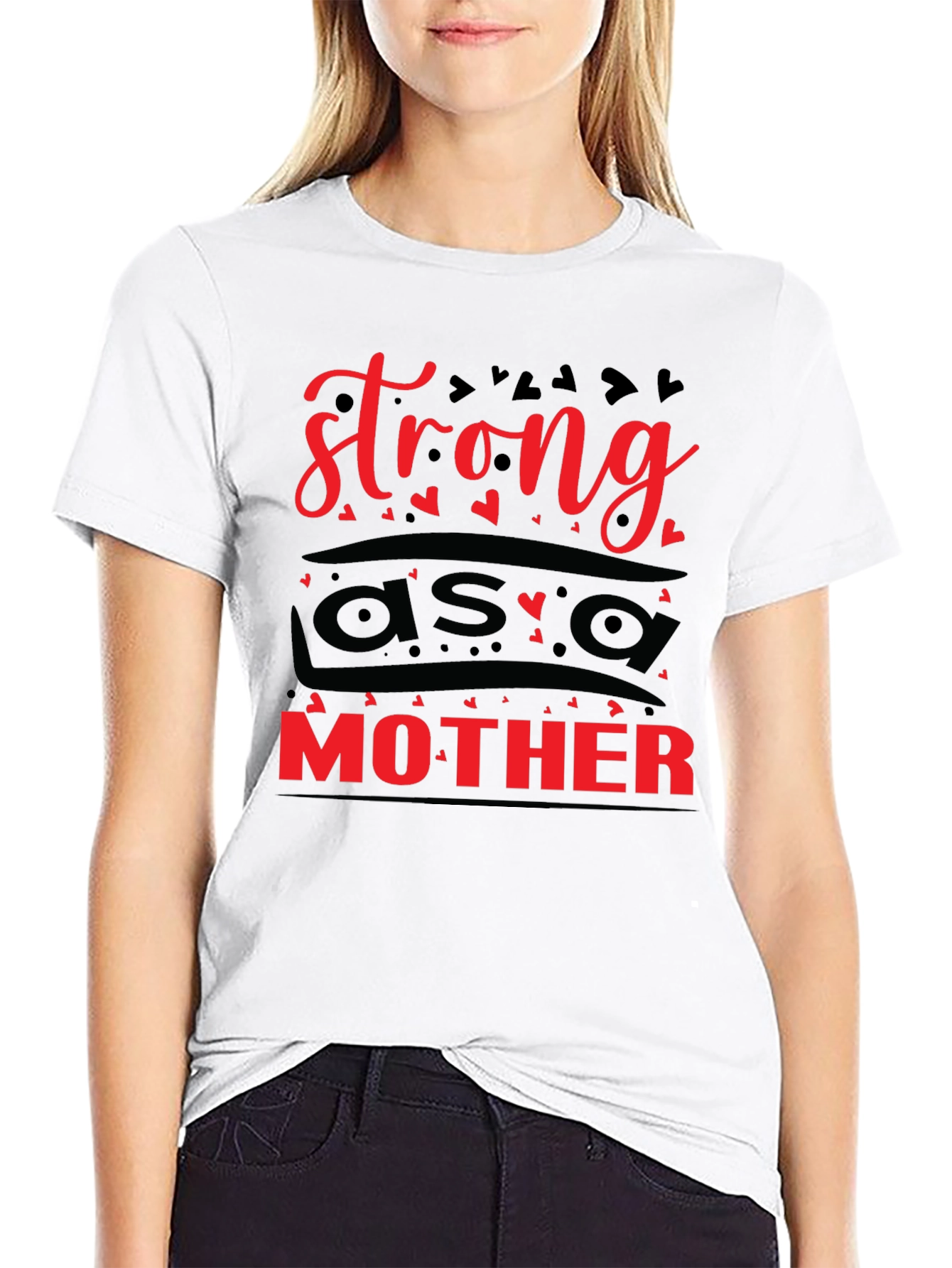 Strong as a Mother Graphic Tee - Black Unisex