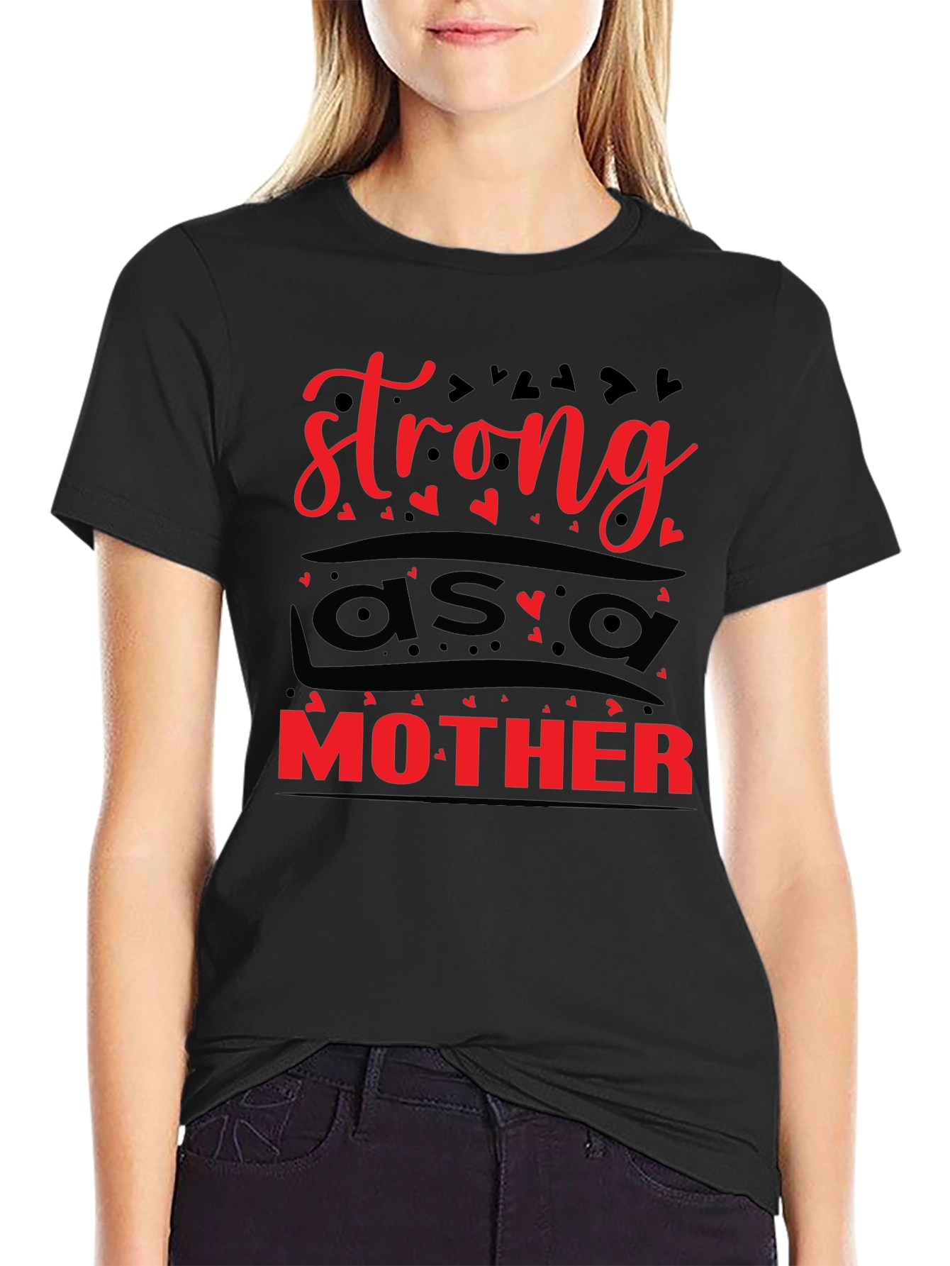 Strong as a Mother Graphic Tee - Black Unisex