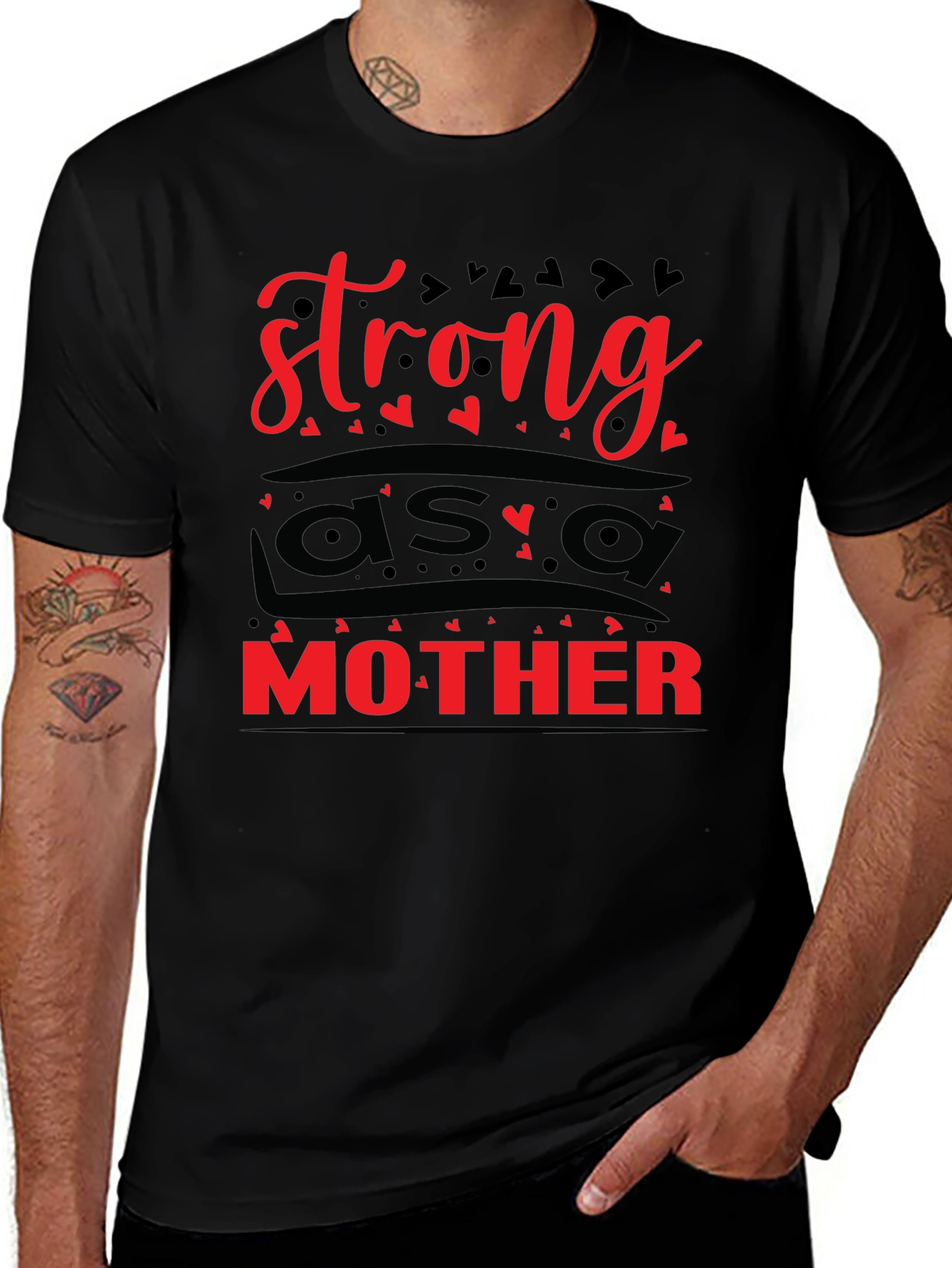 Strong as a Mother Graphic Tee - Black Unisex