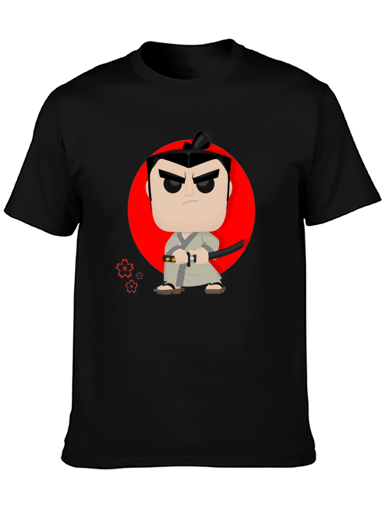Samurai Jack Pop Art T-Shirt - Black Cotton Tee