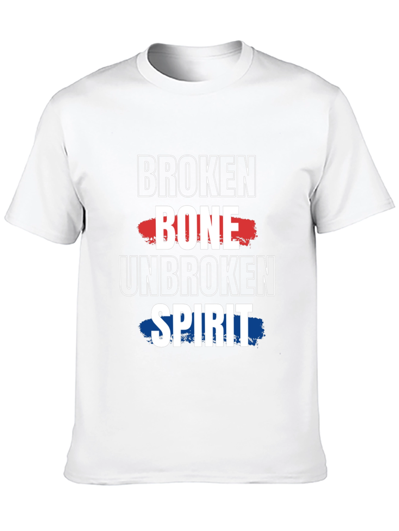 Broken Bone Unbroken Spirit Graphic T-Shirt