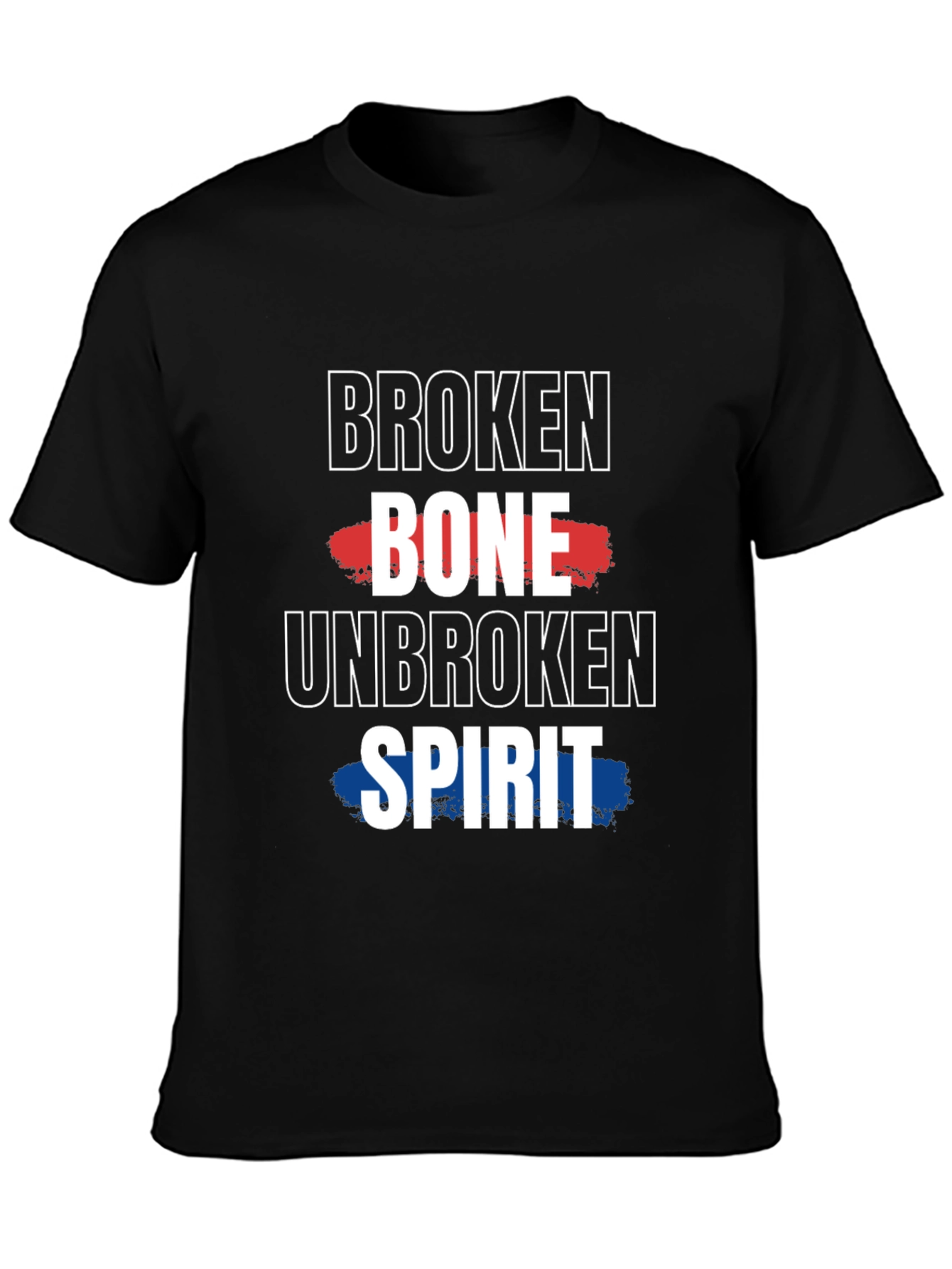 Broken Bone Unbroken Spirit Graphic T-Shirt