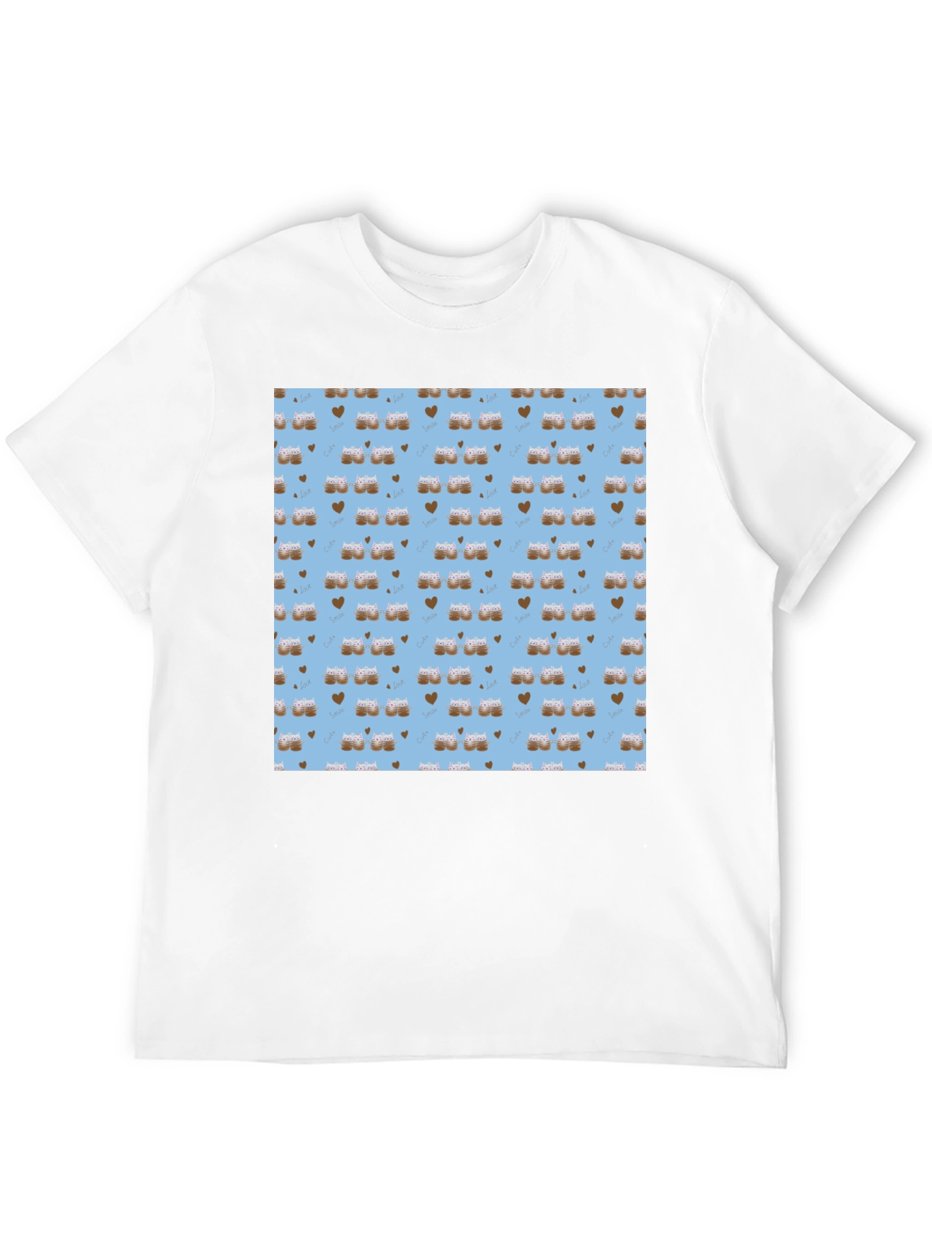 Cute Coffee & Hearts T-Shirt -  Unisex Graphic Tee