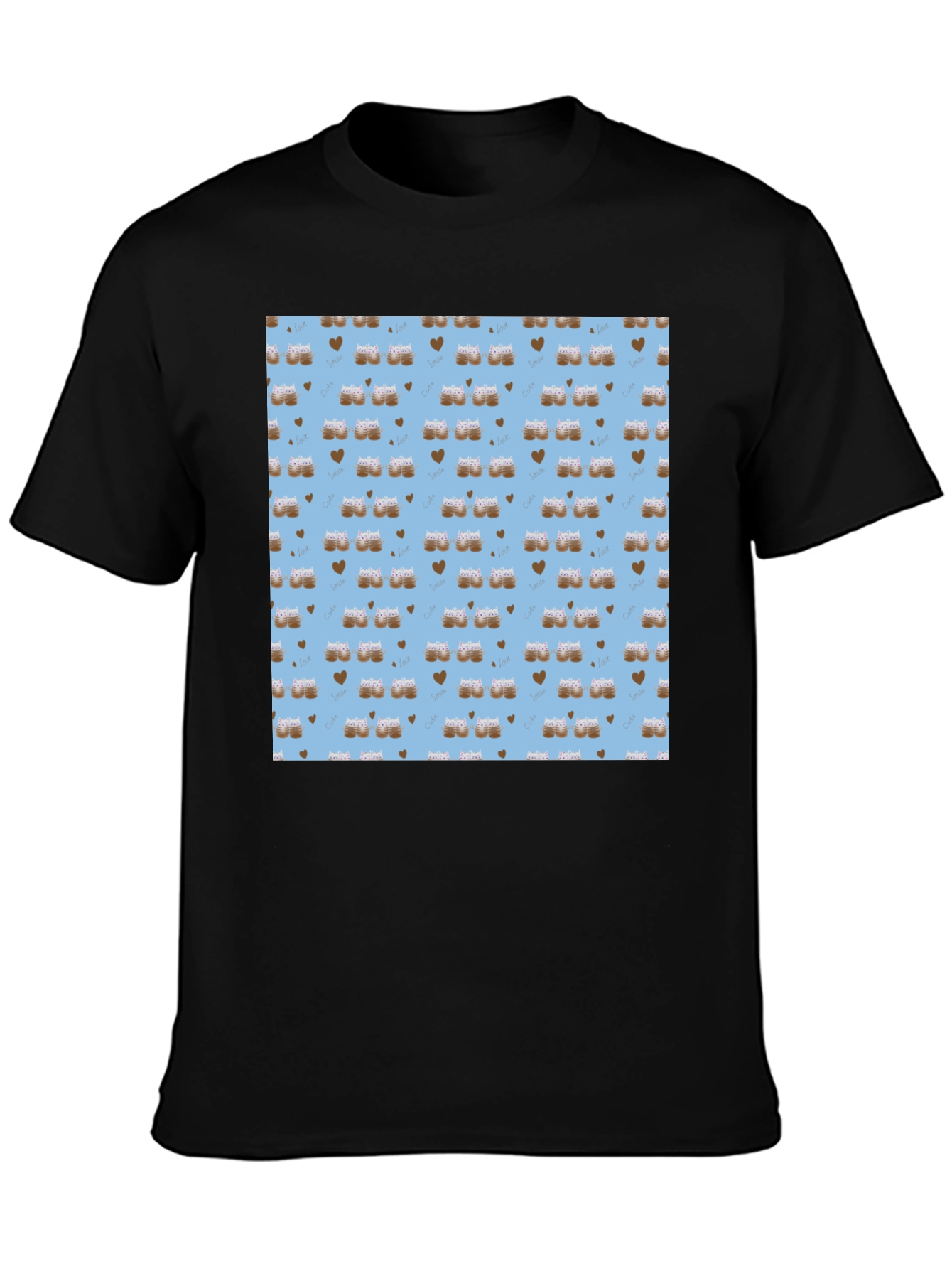 Cute Coffee & Hearts T-Shirt -  Unisex Graphic Tee