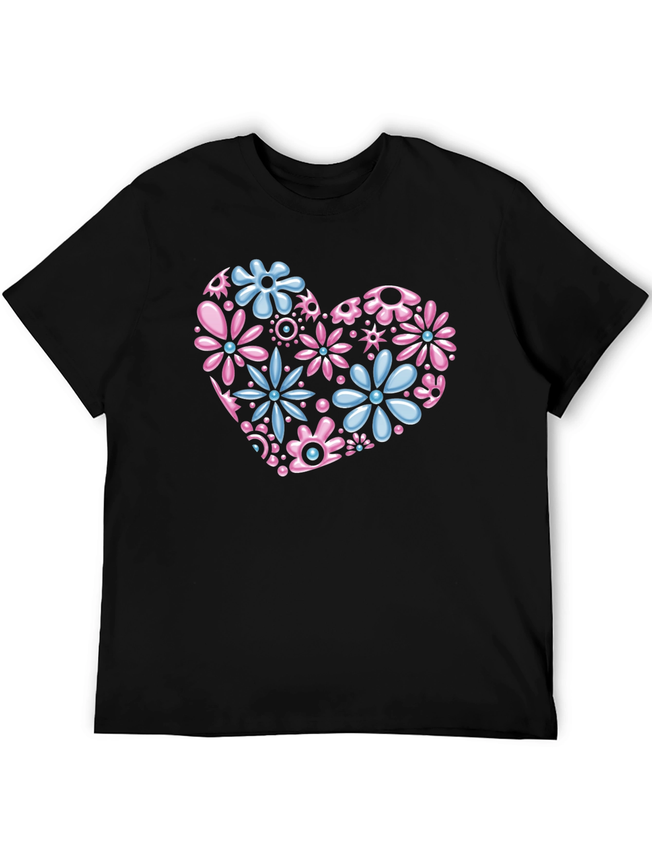 Floral Heart Graphic T-Shirt