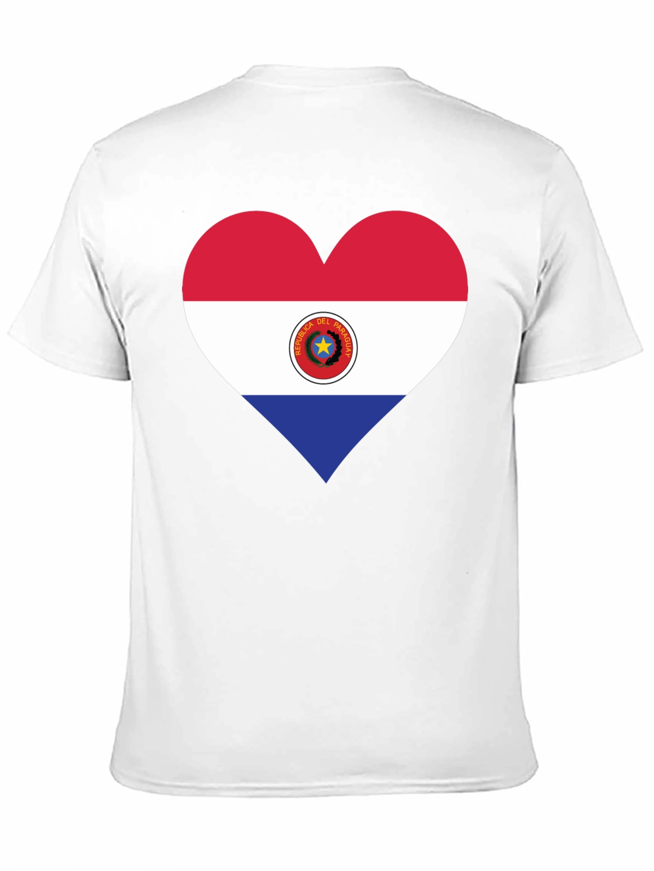 Paraguay Flag Heart T-Shirt - Black