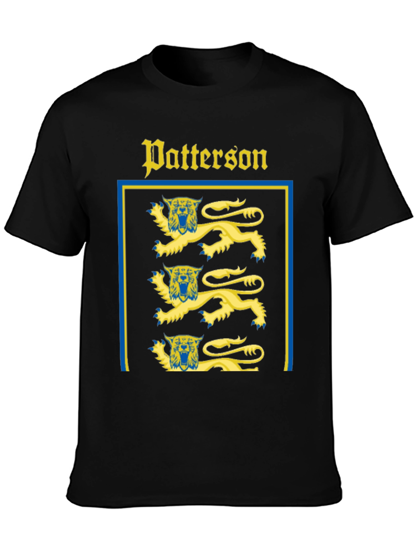 Patterson Coat of Arms Black T-Shirt