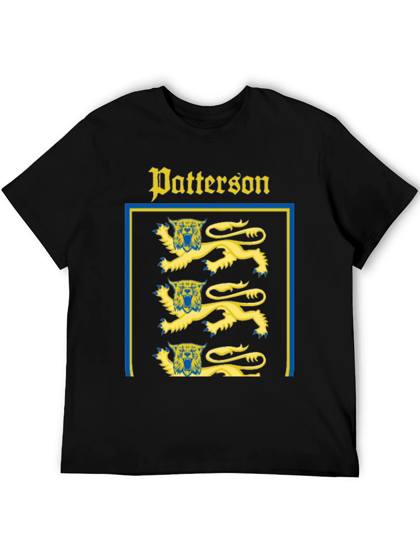 Patterson Coat of Arms Black T-Shirt