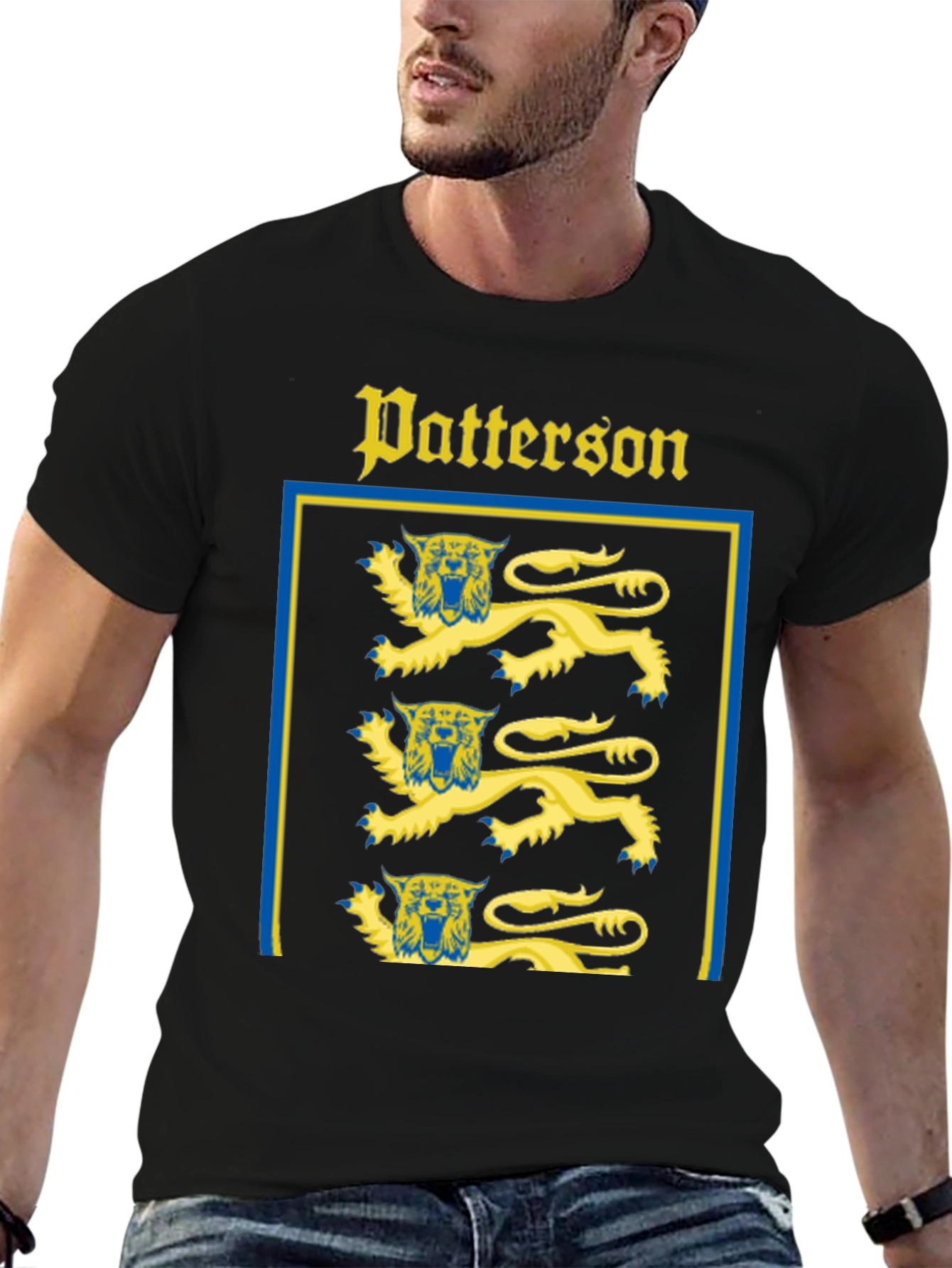 Patterson Coat of Arms Black T-Shirt