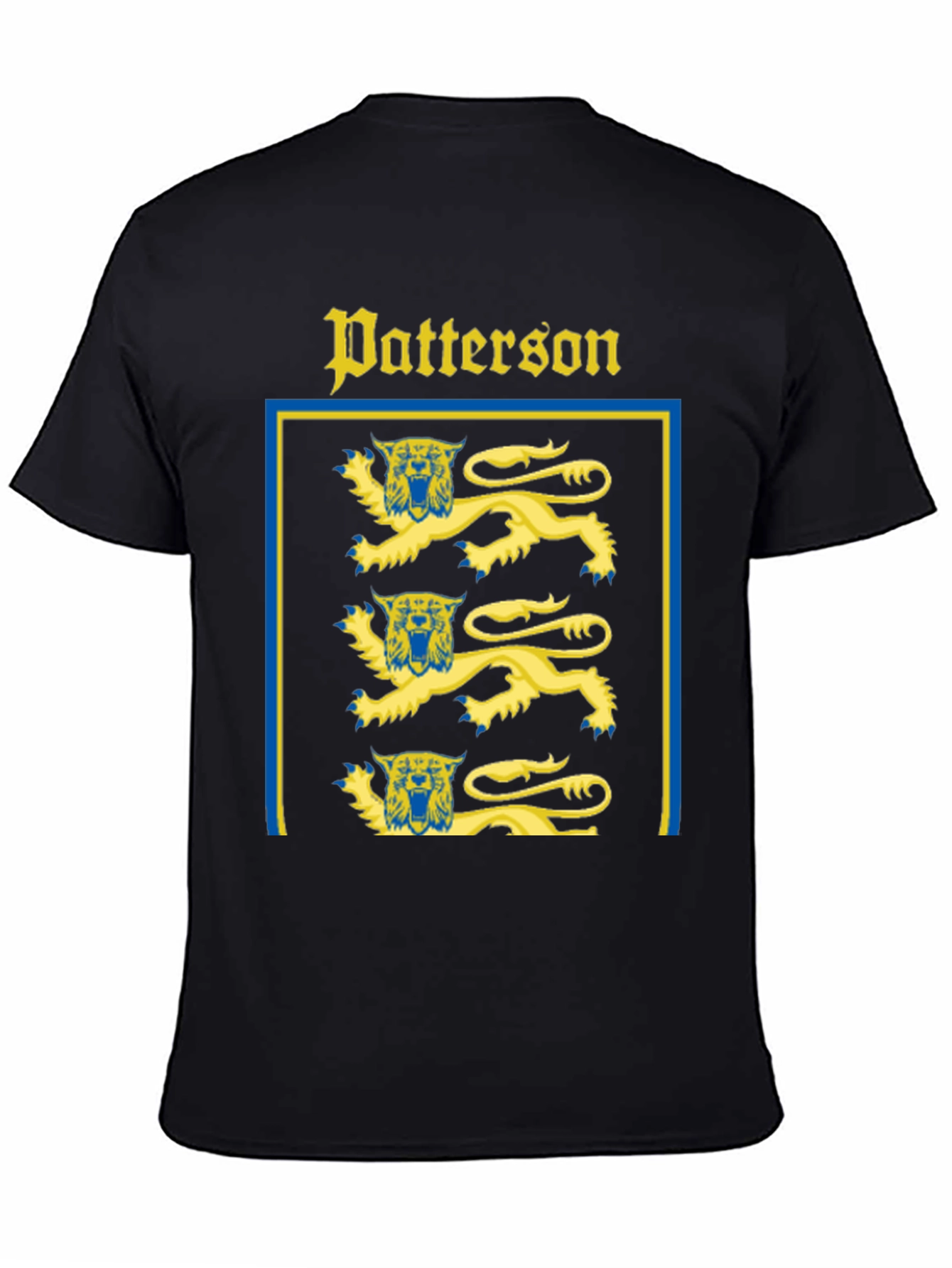 Patterson Coat of Arms Black T-Shirt