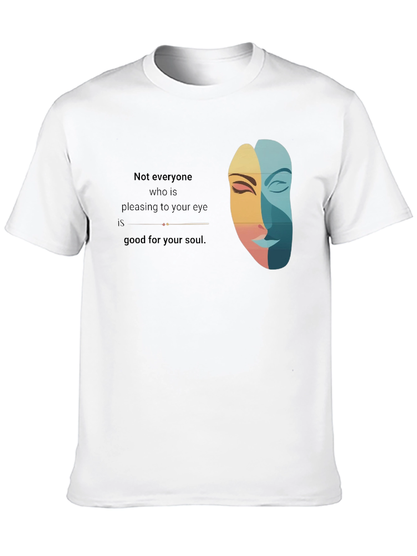Artistic Unisex Tee: Eye and Soul