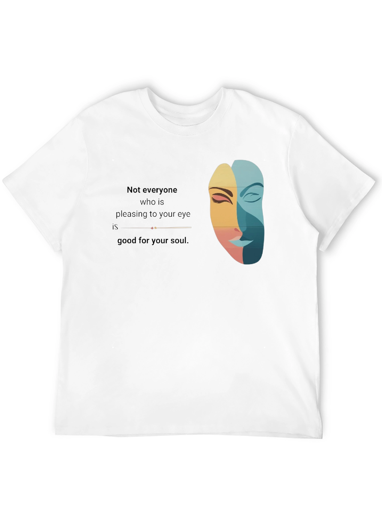 Artistic Unisex Tee: Eye and Soul