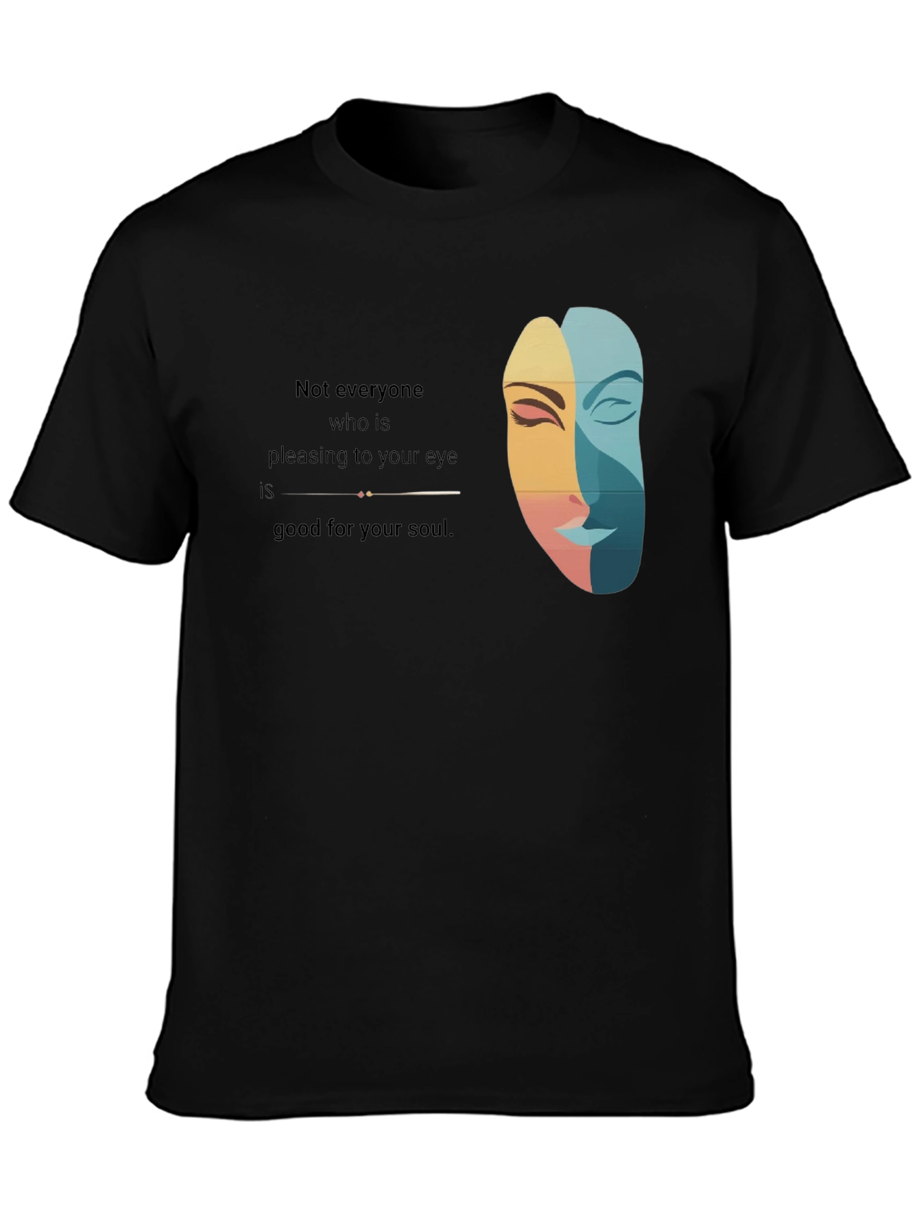 Artistic Unisex Tee: Eye and Soul