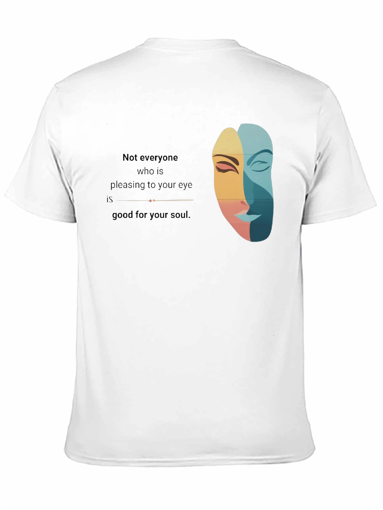 Artistic Unisex Tee: Eye and Soul