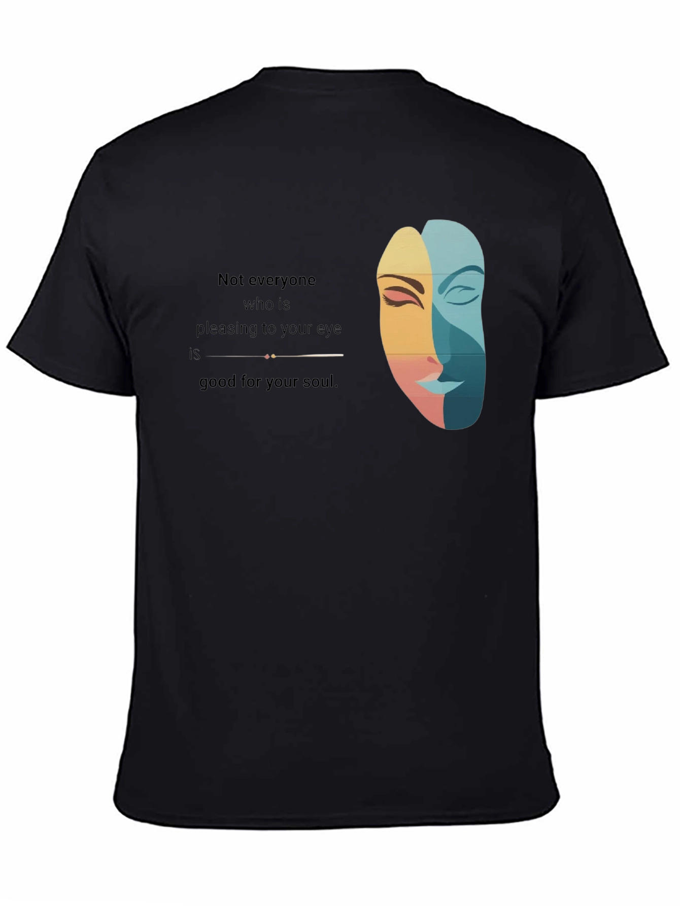 Artistic Unisex Tee: Eye and Soul