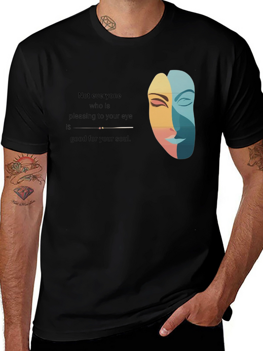 Artistic Unisex Tee: Eye and Soul