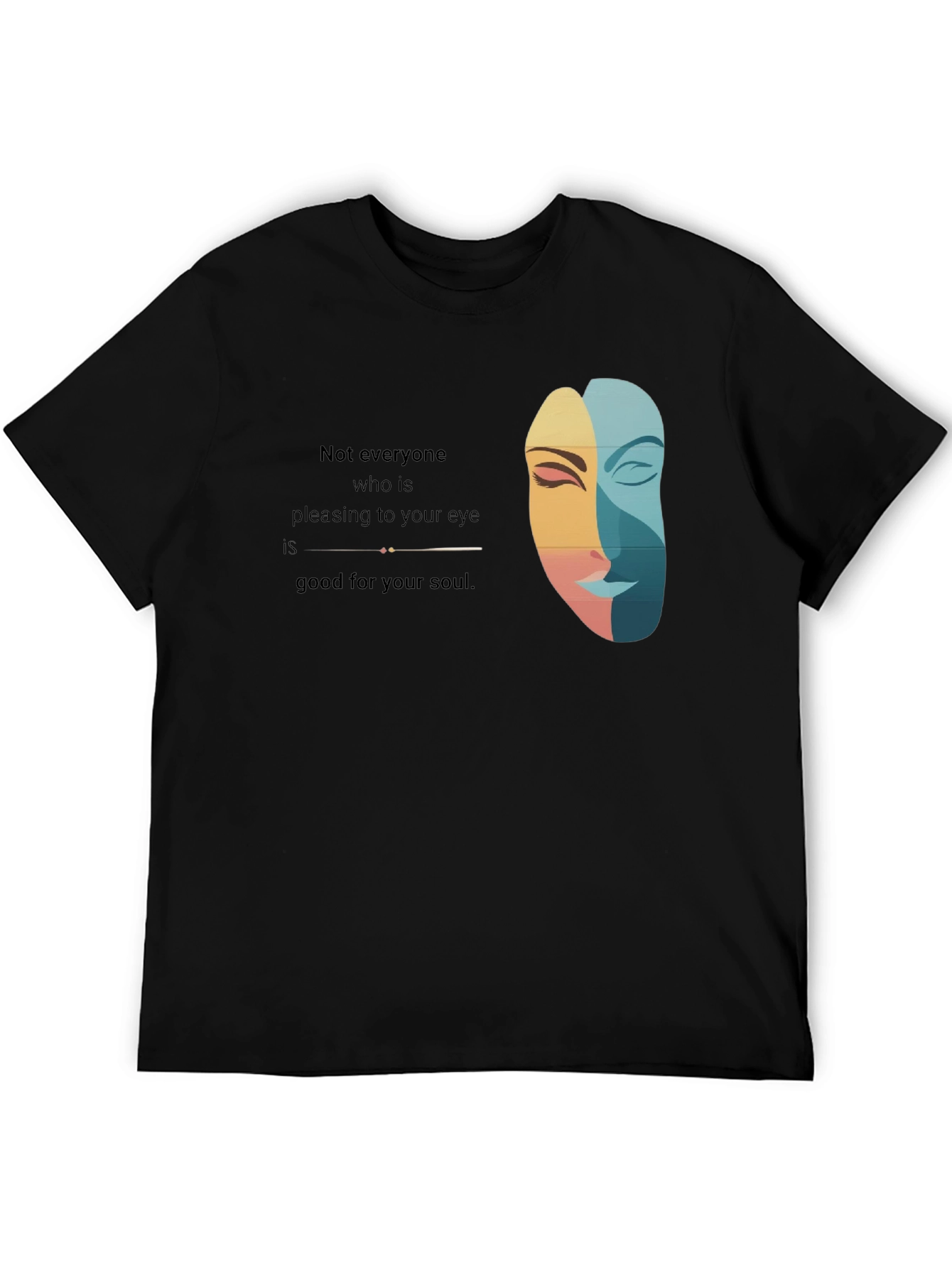 Artistic Unisex Tee: Eye and Soul
