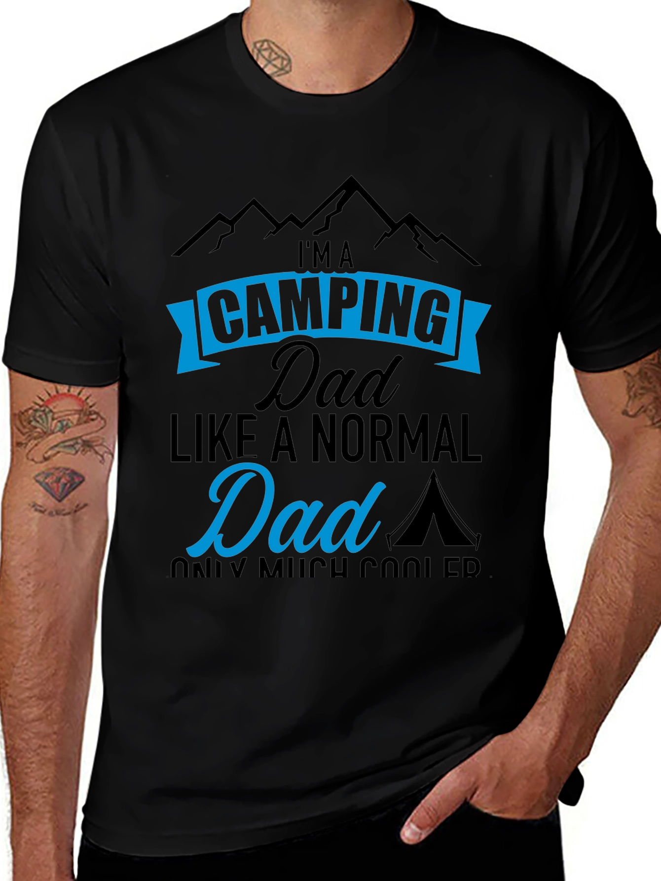 Camping Dad T-Shirt - Cool Fathers Day Gift