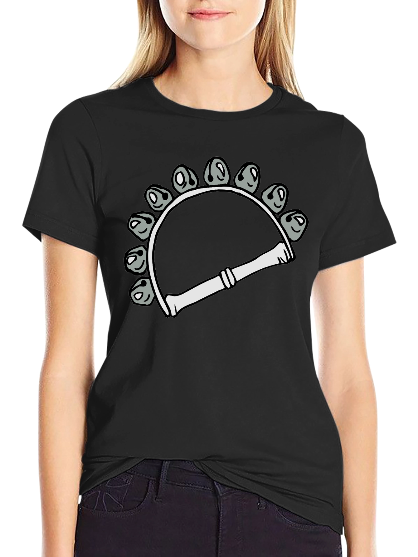 Tambourine Graphic T-Shirt - Musical Instrument Design