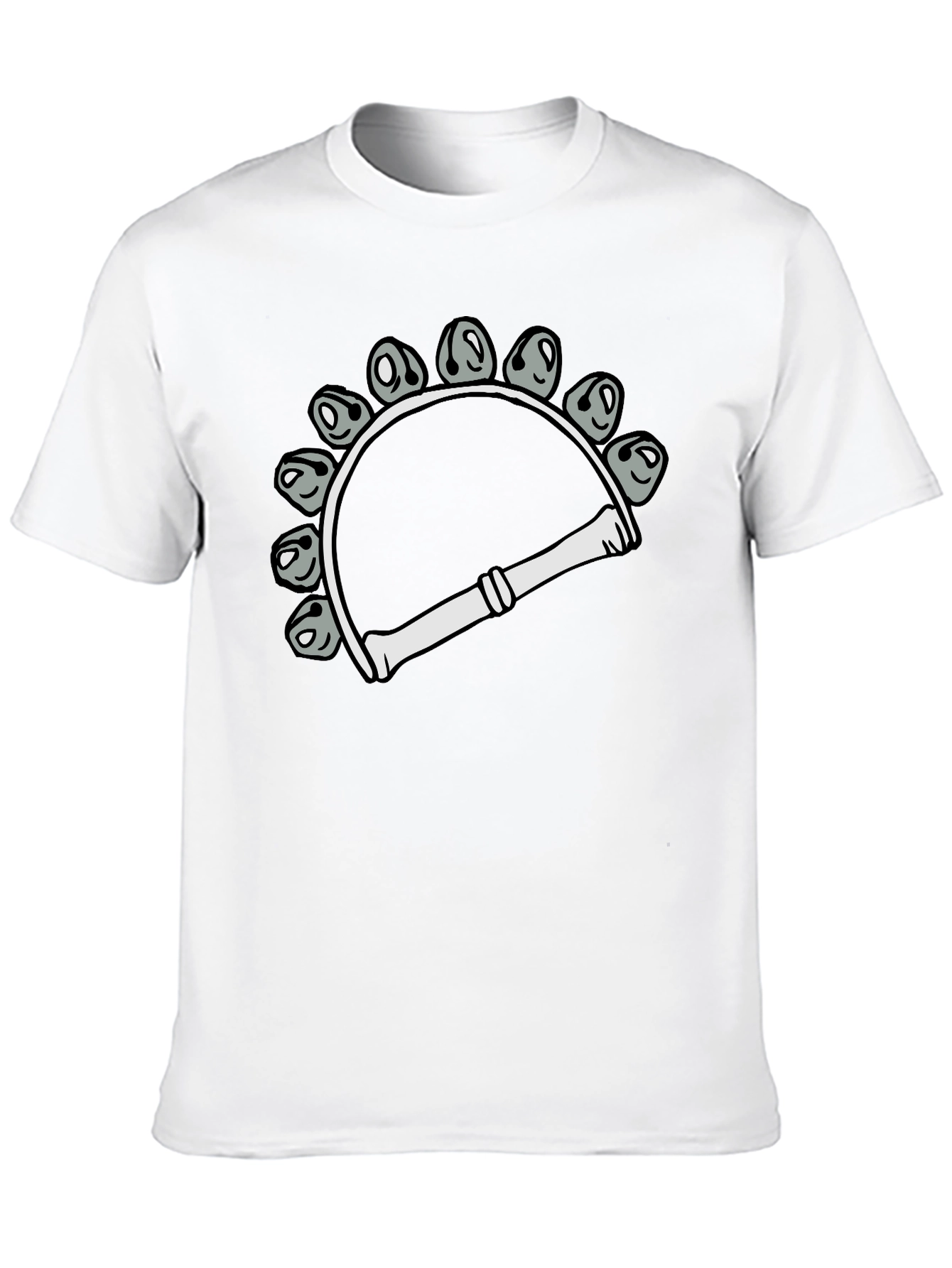 Tambourine Graphic T-Shirt - Musical Instrument Design